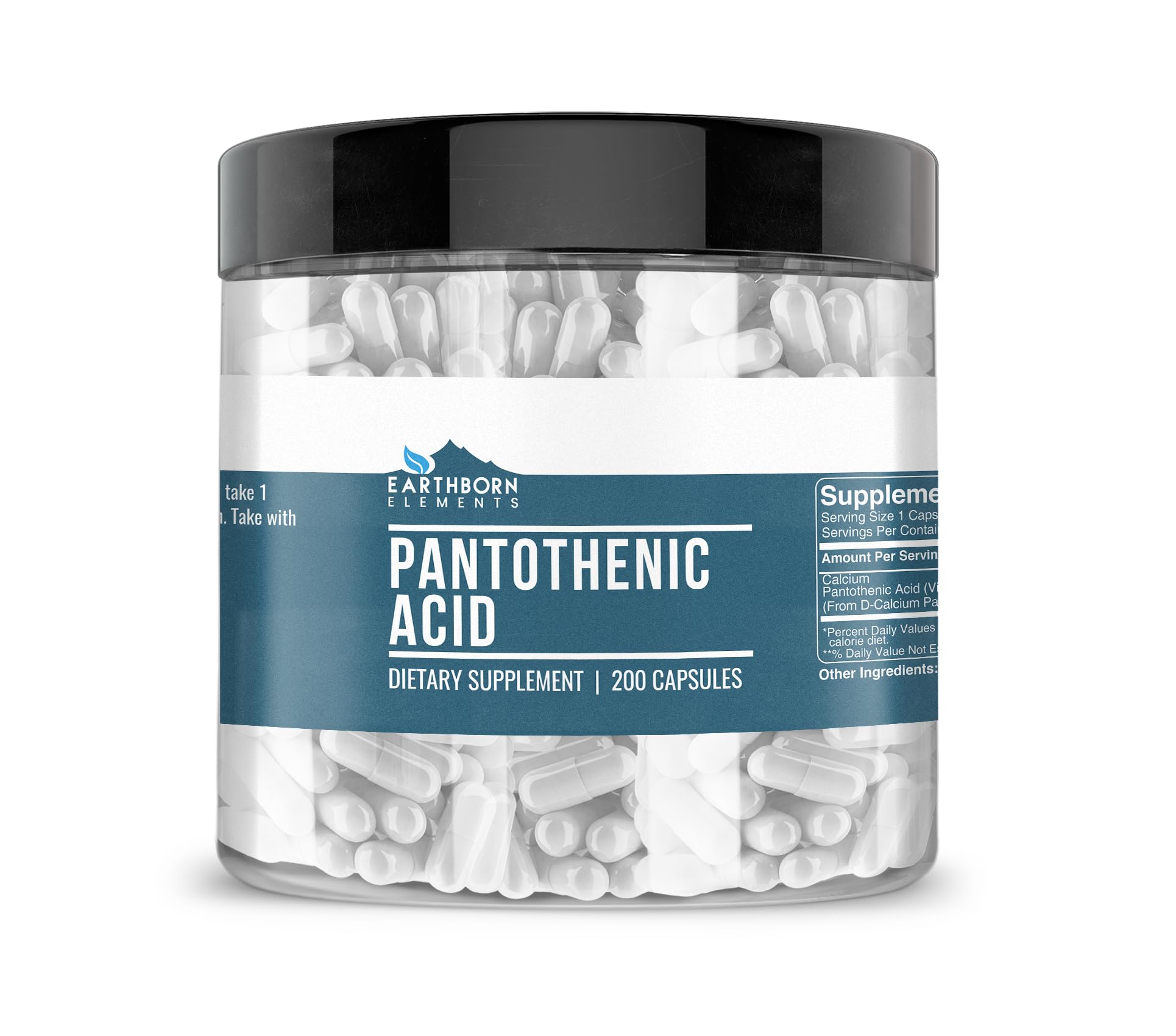 Earthborn Elements Pantothenic Acid Capsule, 200 Capsules