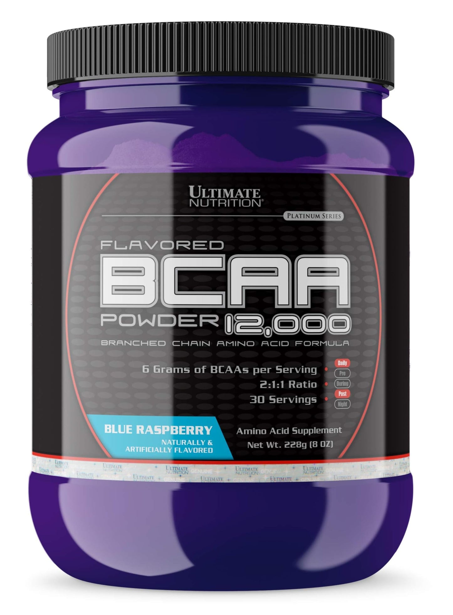 Ultimate Nutrition Flavored BCAA Powder Blue Raspberry 8