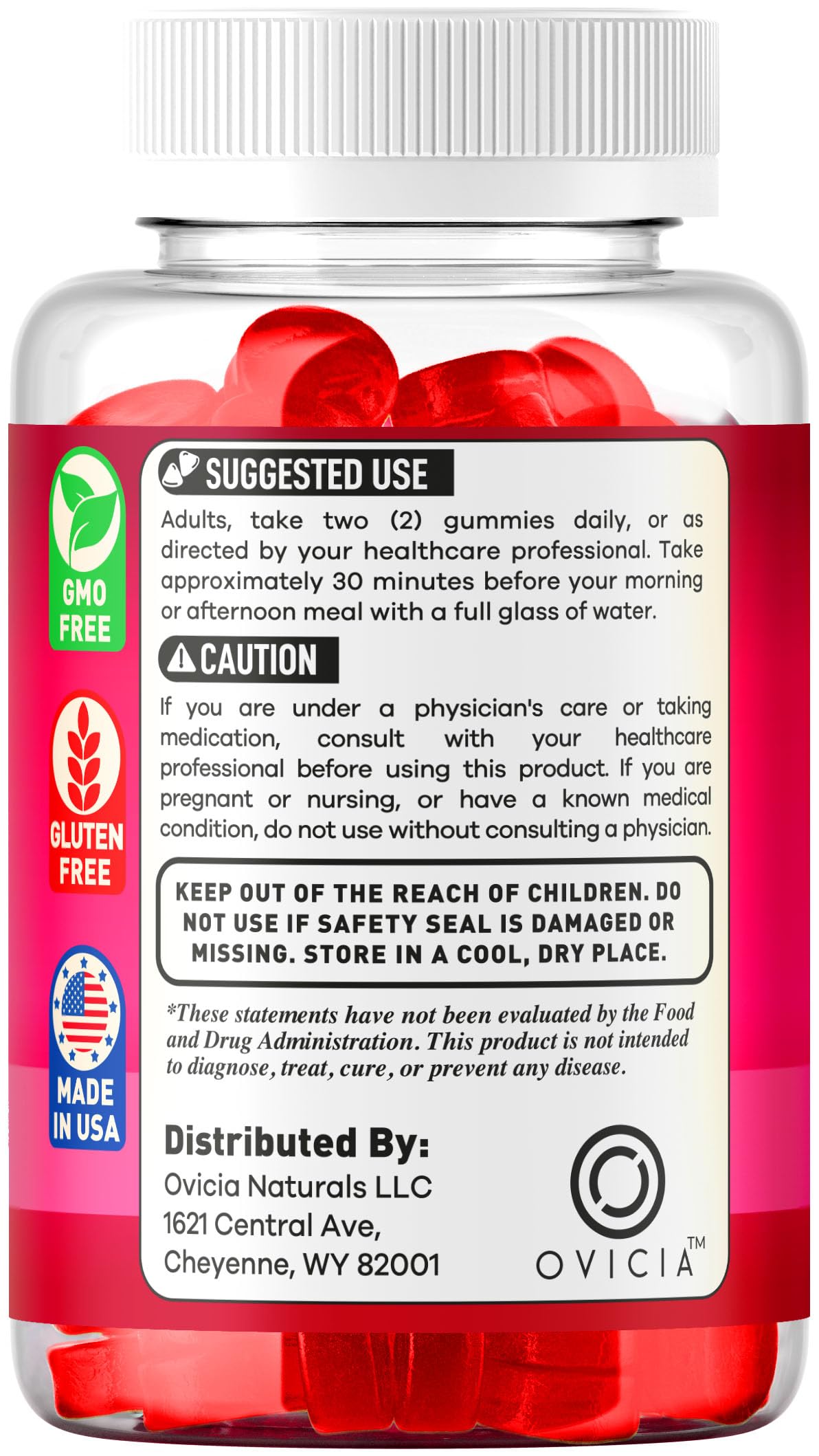 OVICIA Lipotrine Gummies 180 Gummies