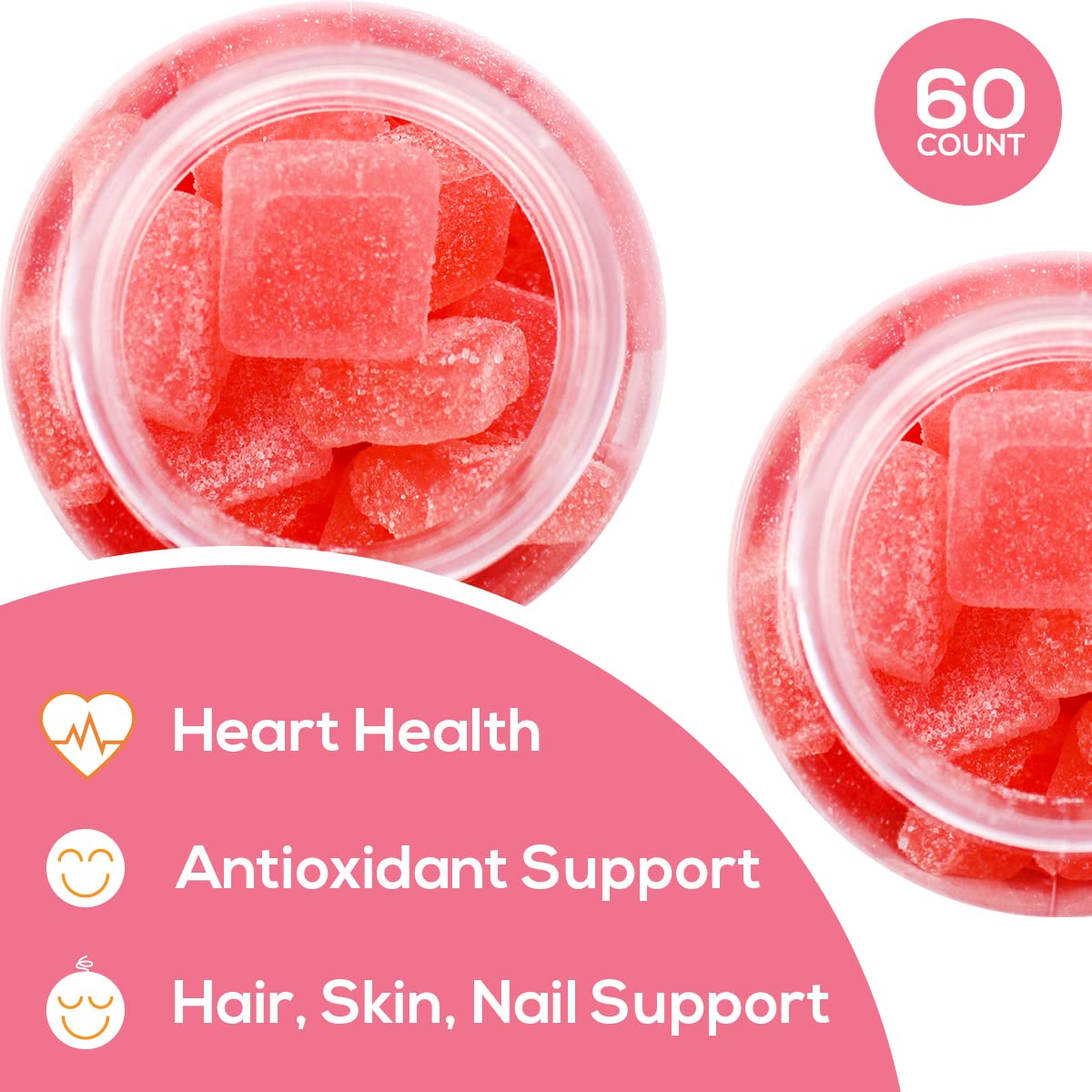 Safer Products Collagen Biotin Gummies 60 Count