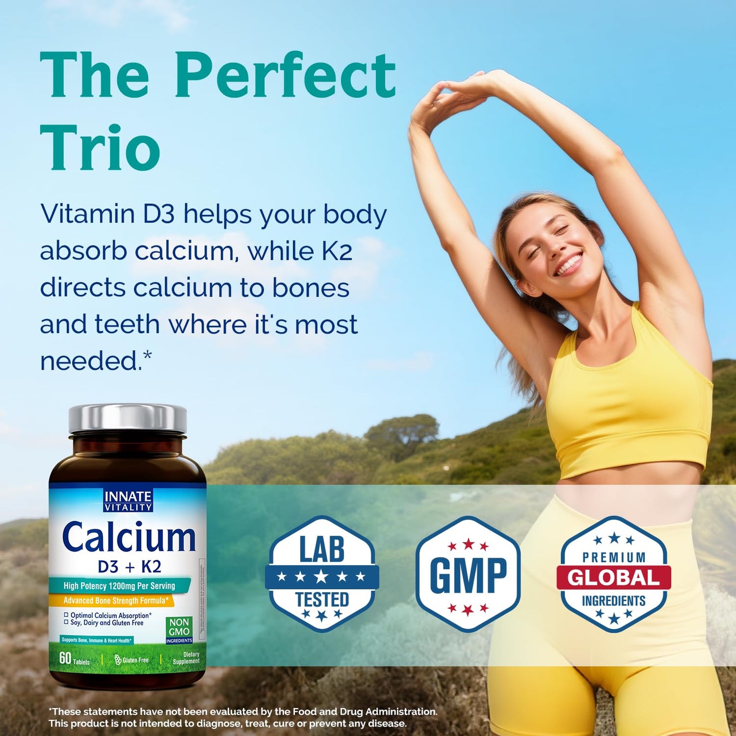 Innate Vitality Calcium Supplement Tablet 60 Tablets