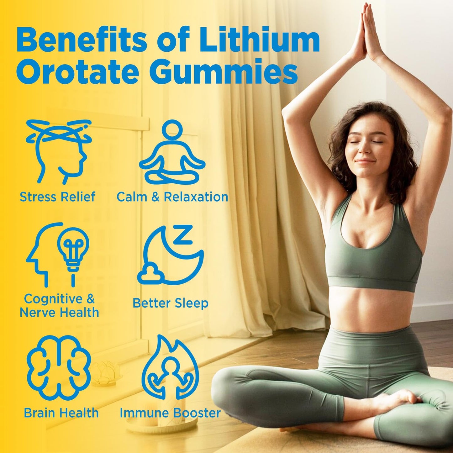 duwhot Lithium Orotate 5mg Gummy, 60 Count