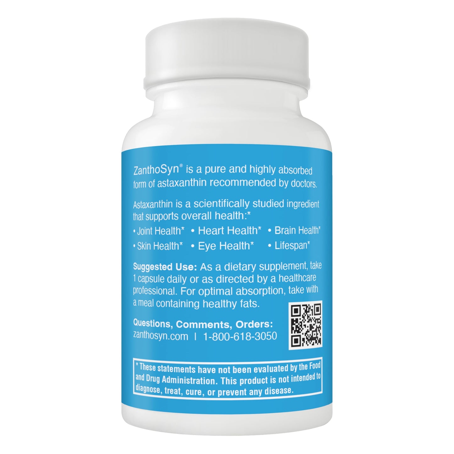 ZanthoSyn Astaxanthin Capsule, 12mg, Triple Strength with 3X Absorption, Non-GMO, 90 Vegetable Capsules