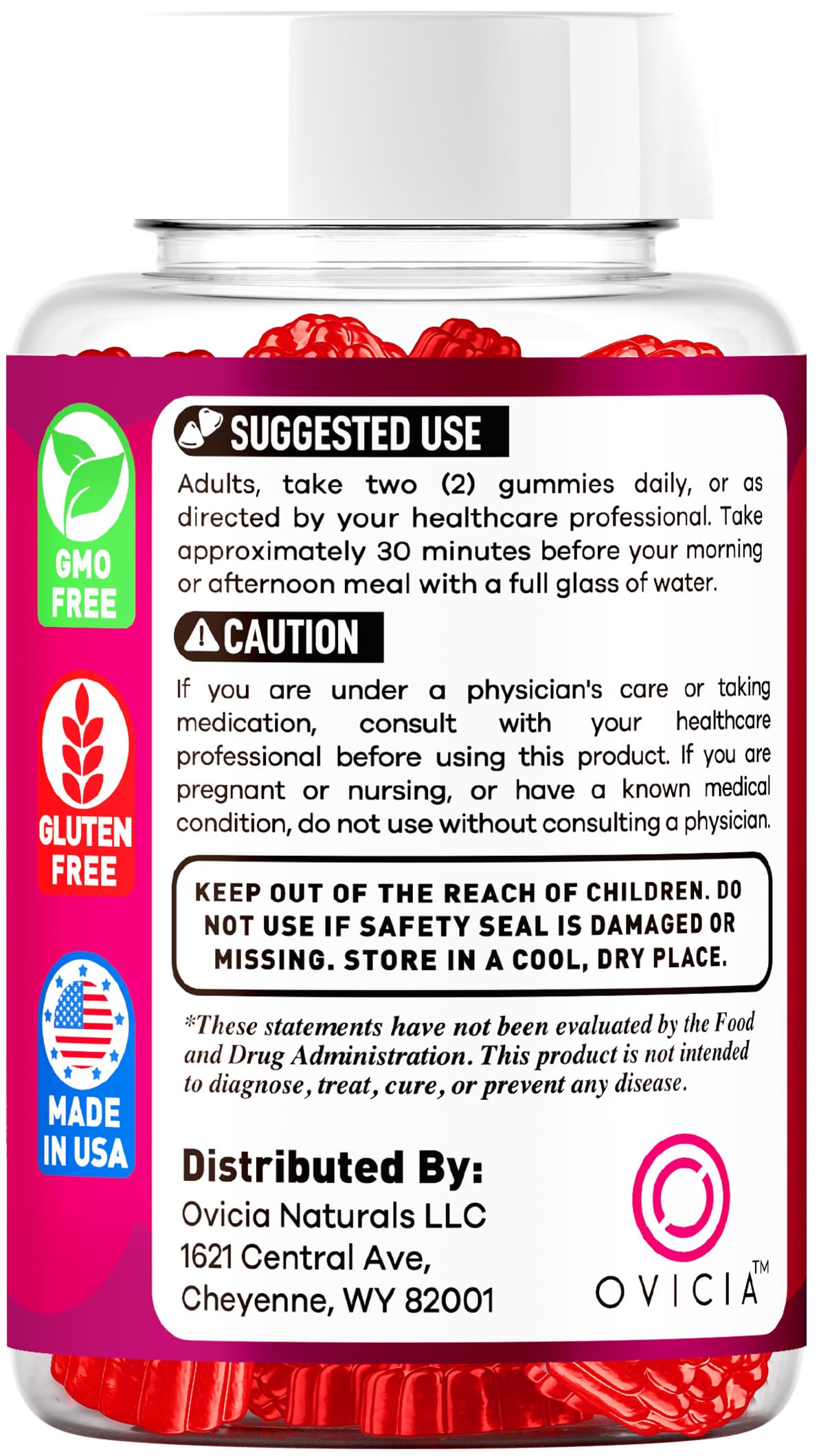 OVICIA Gumitide Gummies 120 Gummies