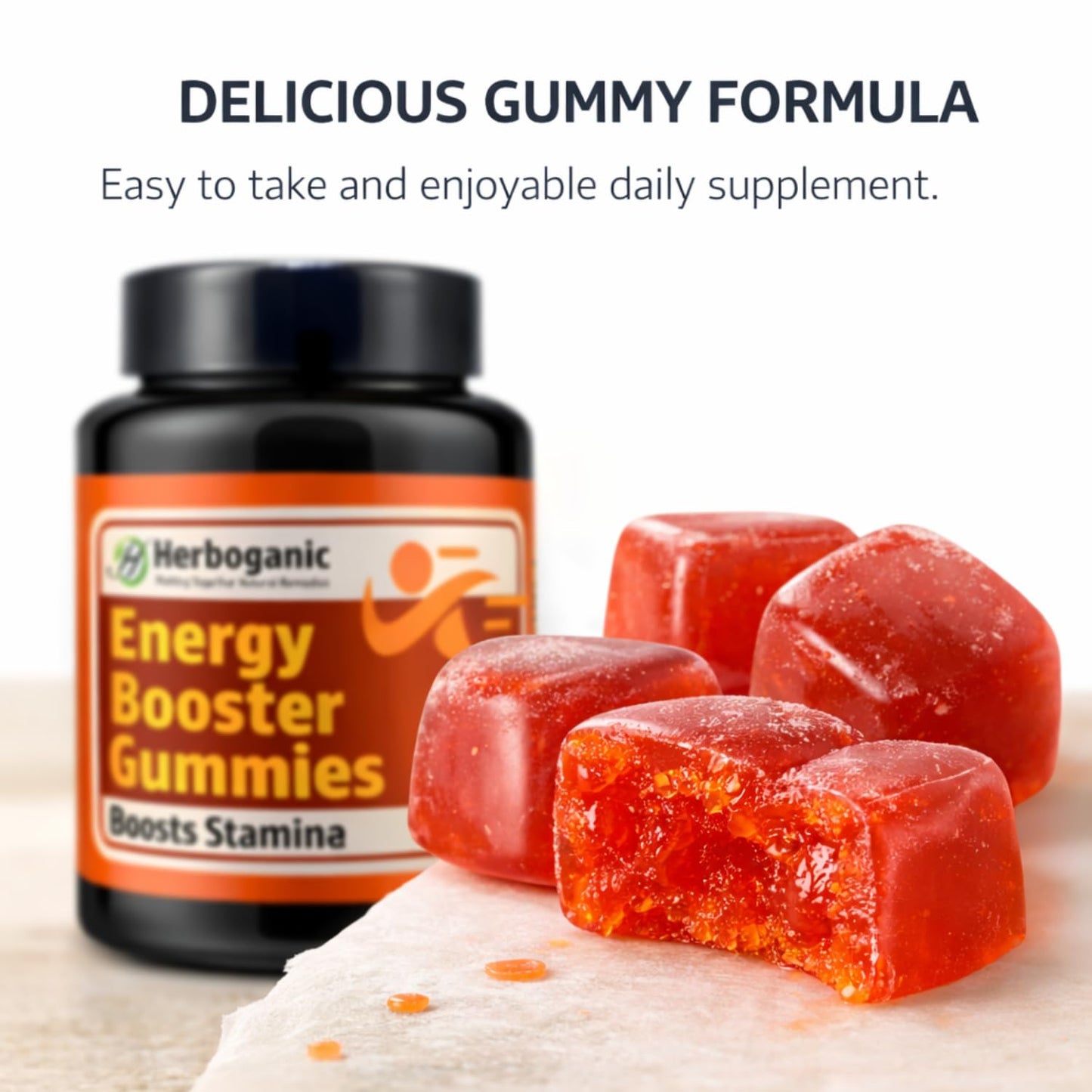 HERBOGANIC Energy Booster Gummies 60 Gummies