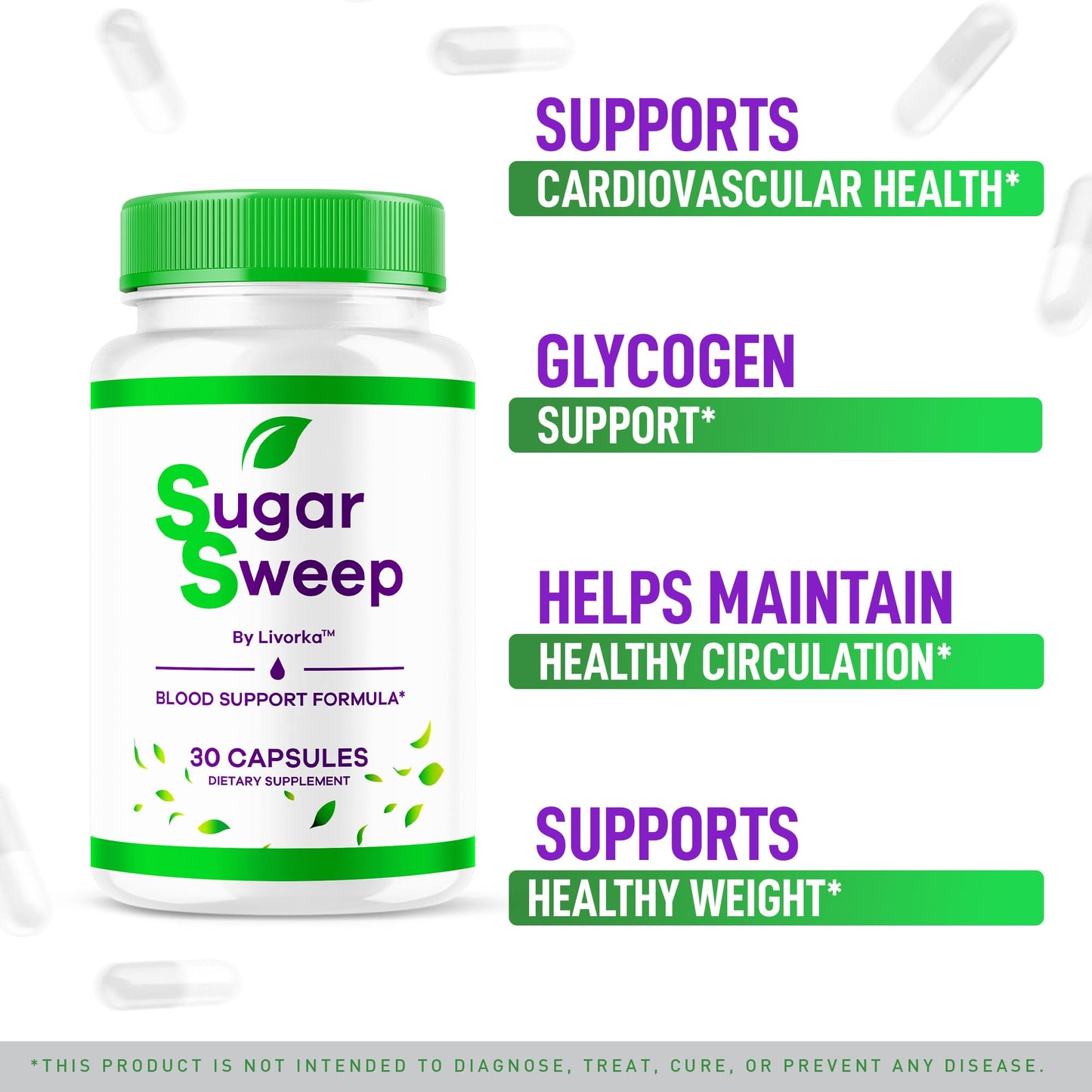 LIVORKA SugarSweep Capsules, 150 Capsules
