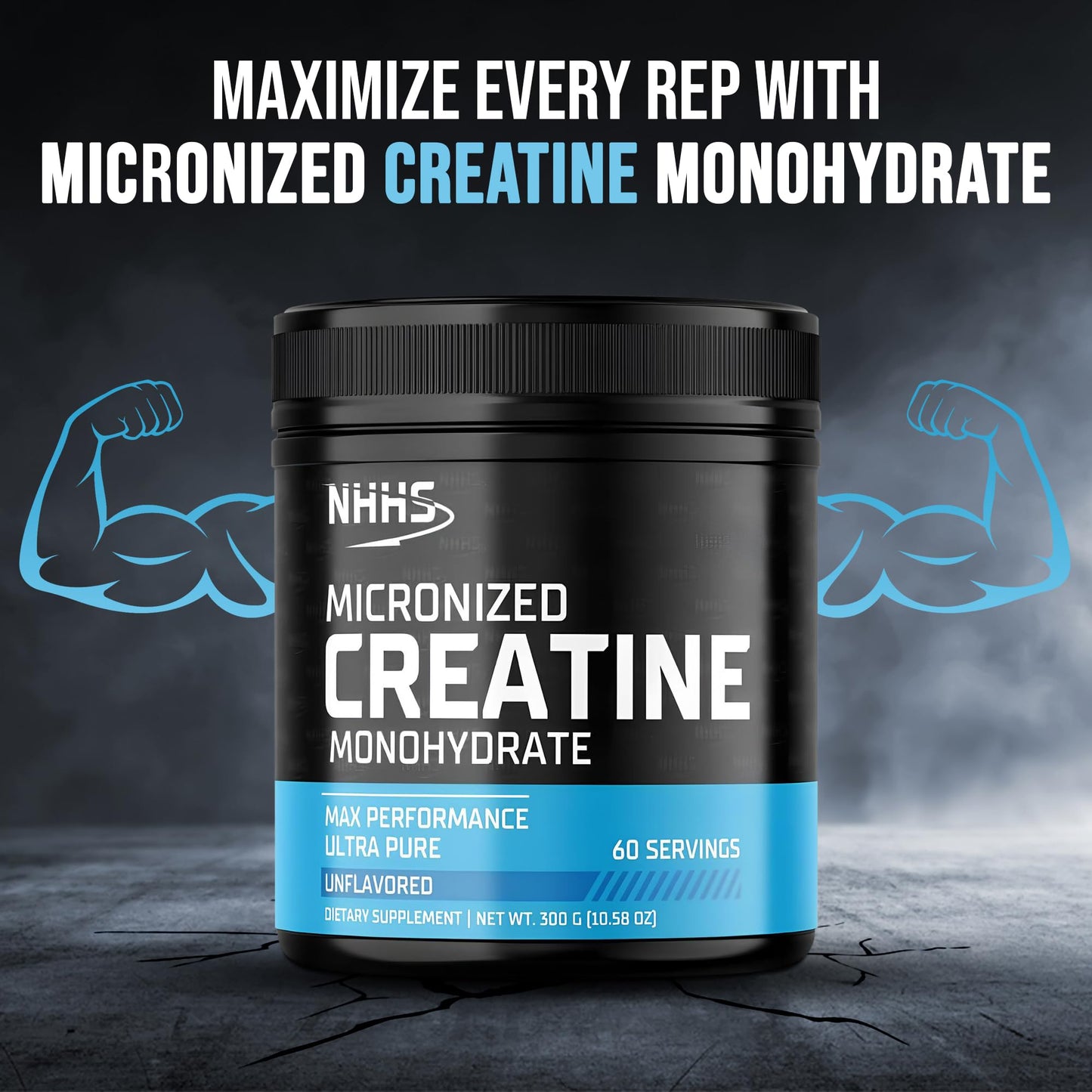 NHHS Micronized Creatine Monohydrate Powder 10.58 oz