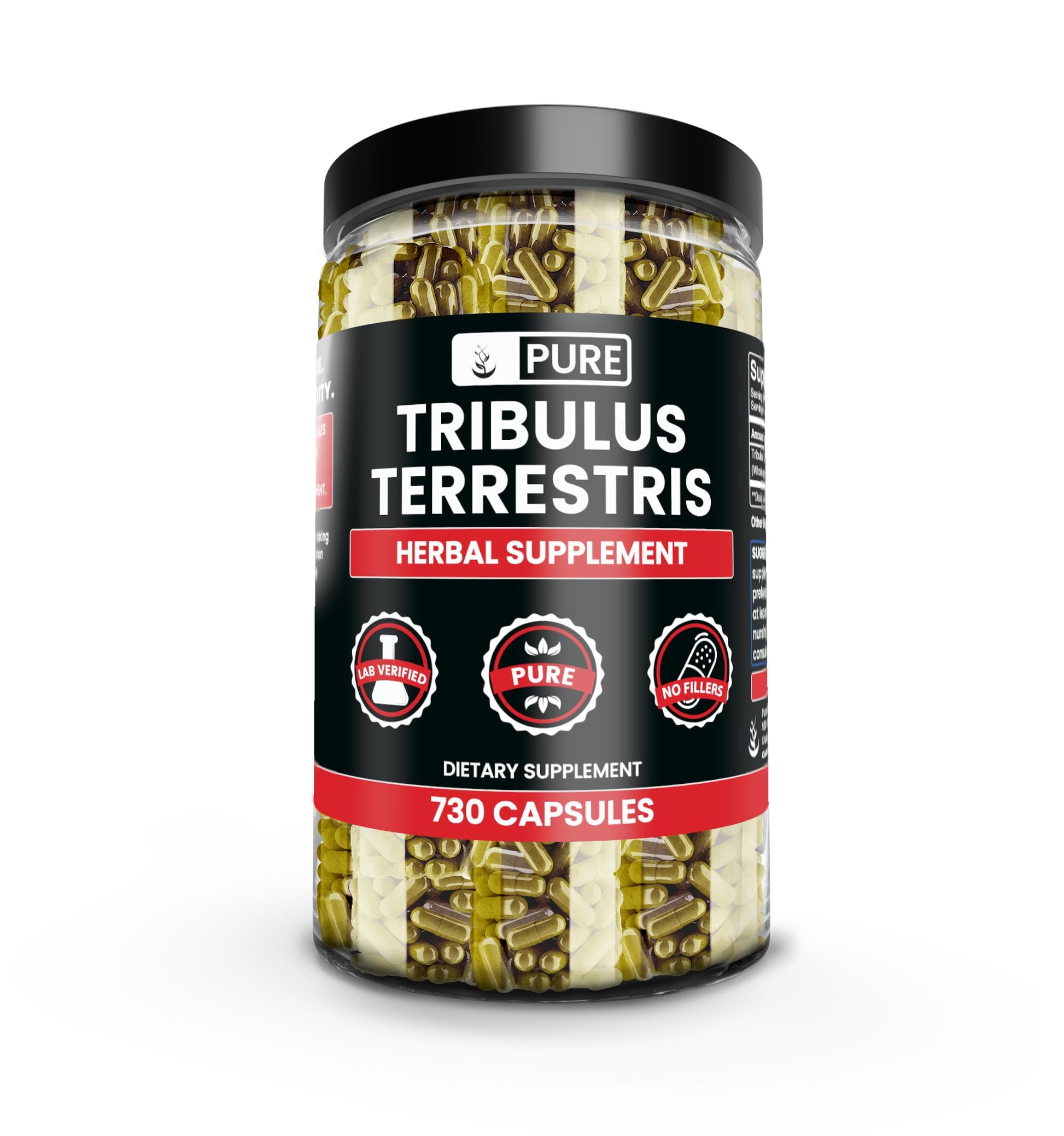 PURE ORIGINAL INGREDIENTS Tribulus Terrestris Capsule 730 Capsules