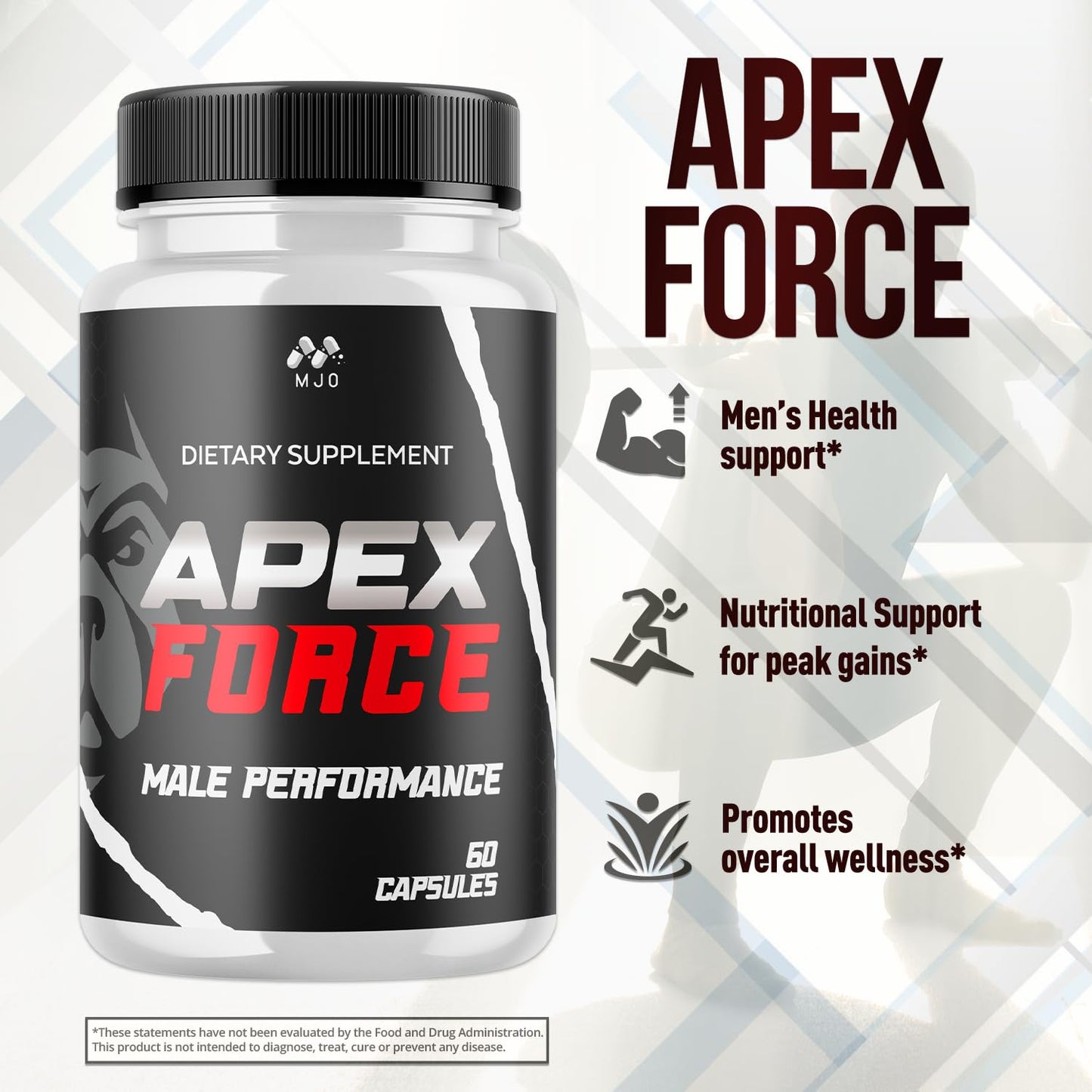 MJO Apex Force Capsules, 60 Capsules