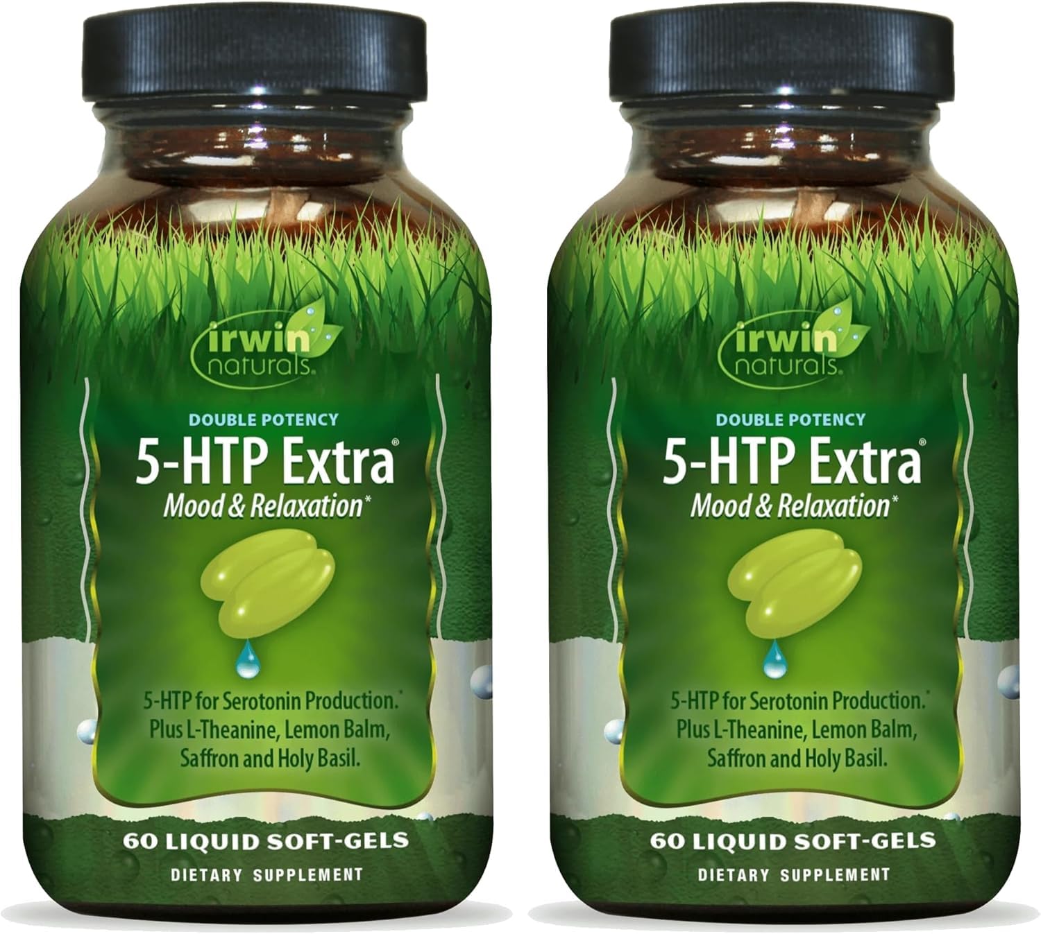 Irwin Naturals Double Potency 5-HTP Extra Mood Balance Formula Softgels 120
