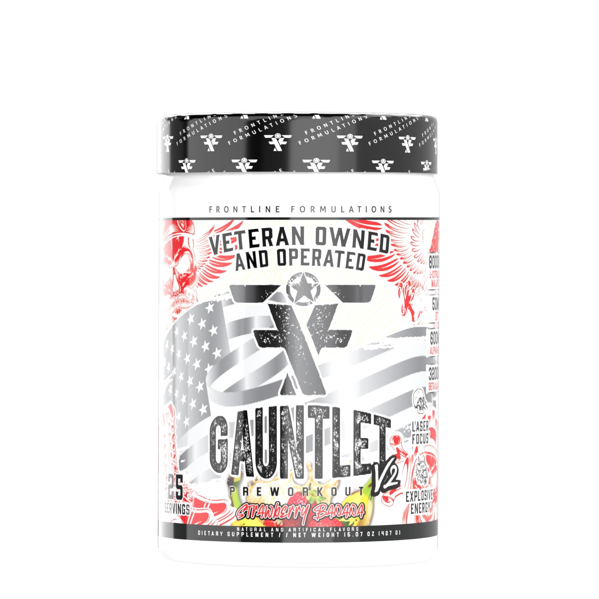 Frontline Formulations Gauntlet Pre-Workout Powder, 25 Servings