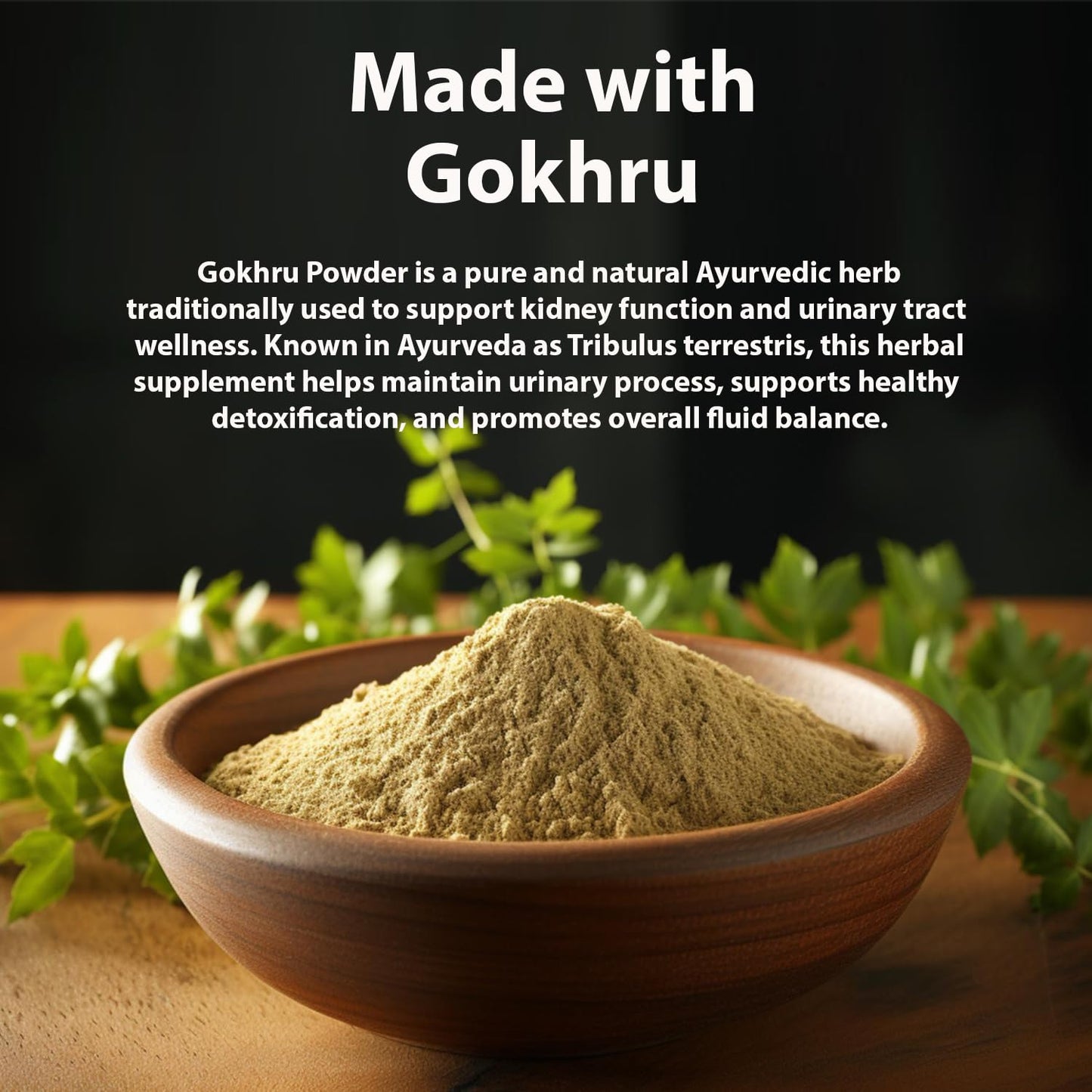 VEDIKROOTS Gokhru Powder 3.53 Ounce