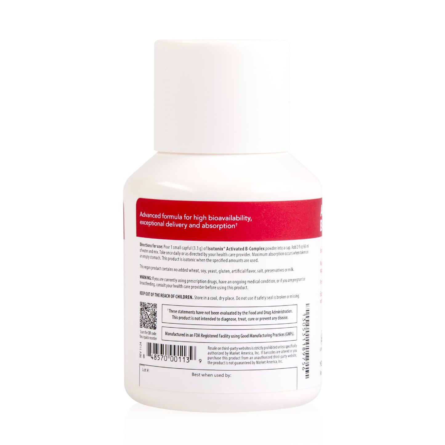 Isotonix Activated B Complex Powder 90