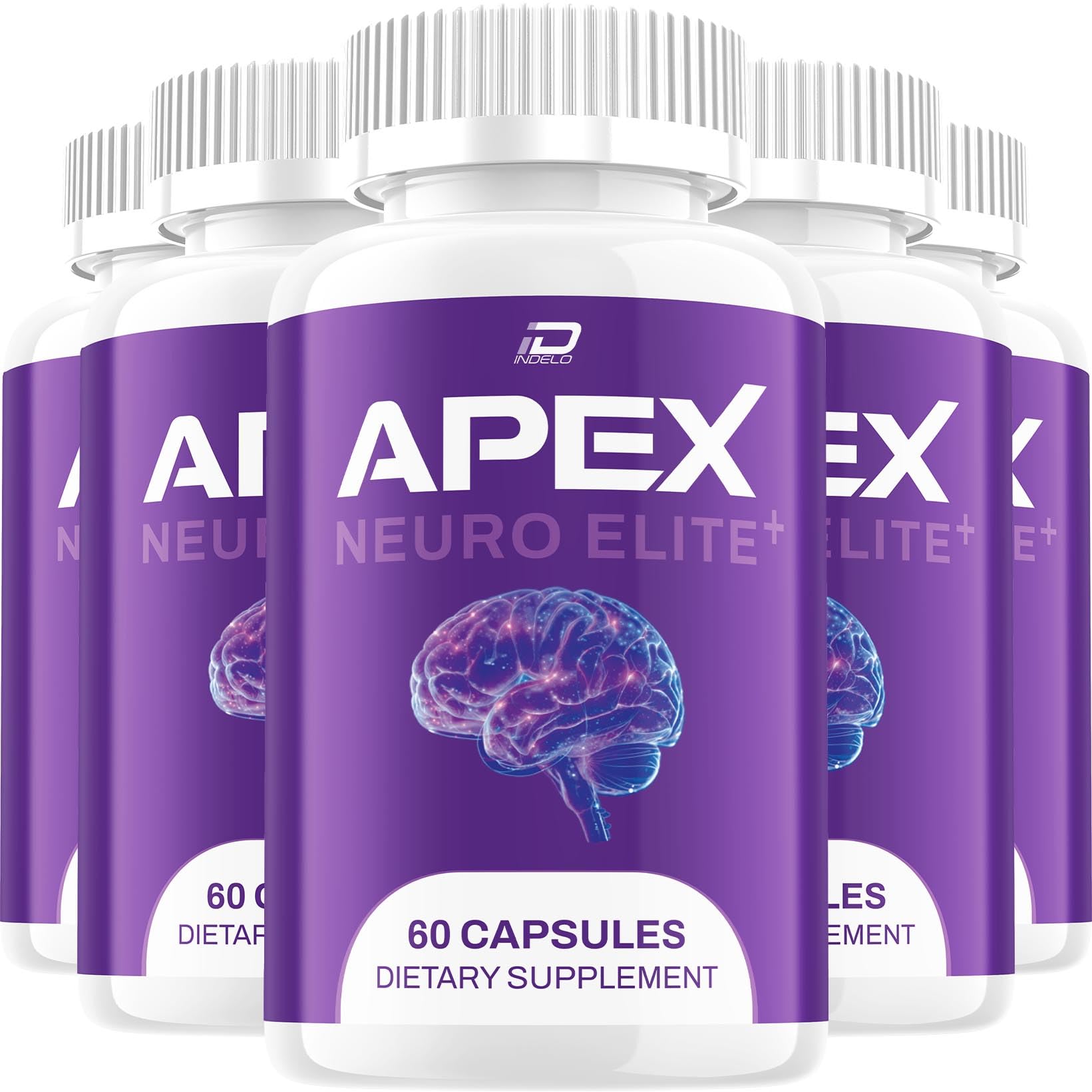 Indelo Apex Neuro Elite Advanced Formula Supplement 300 Capsules