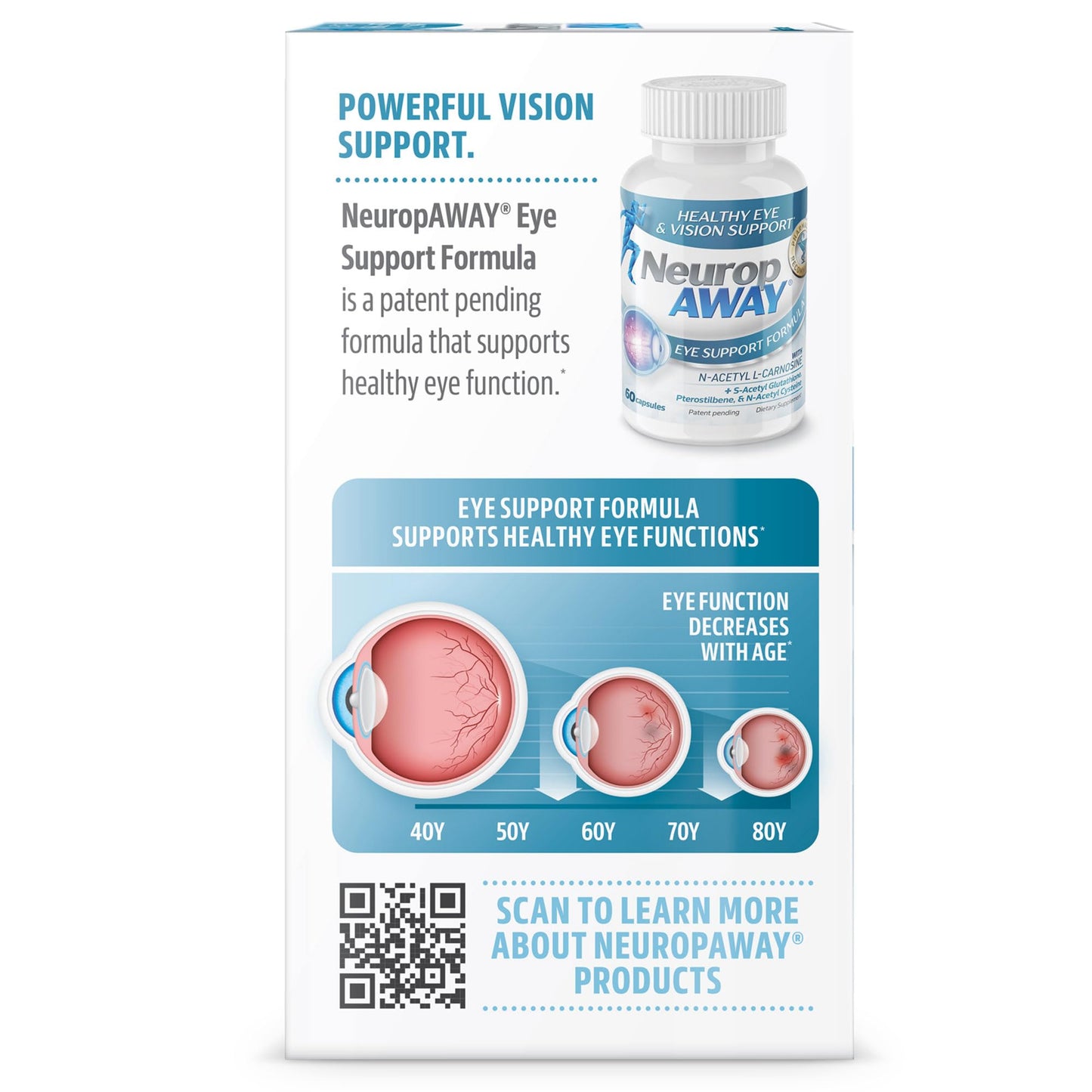 NeuropAWAY Eye Support Supplement Capsules 60 Count