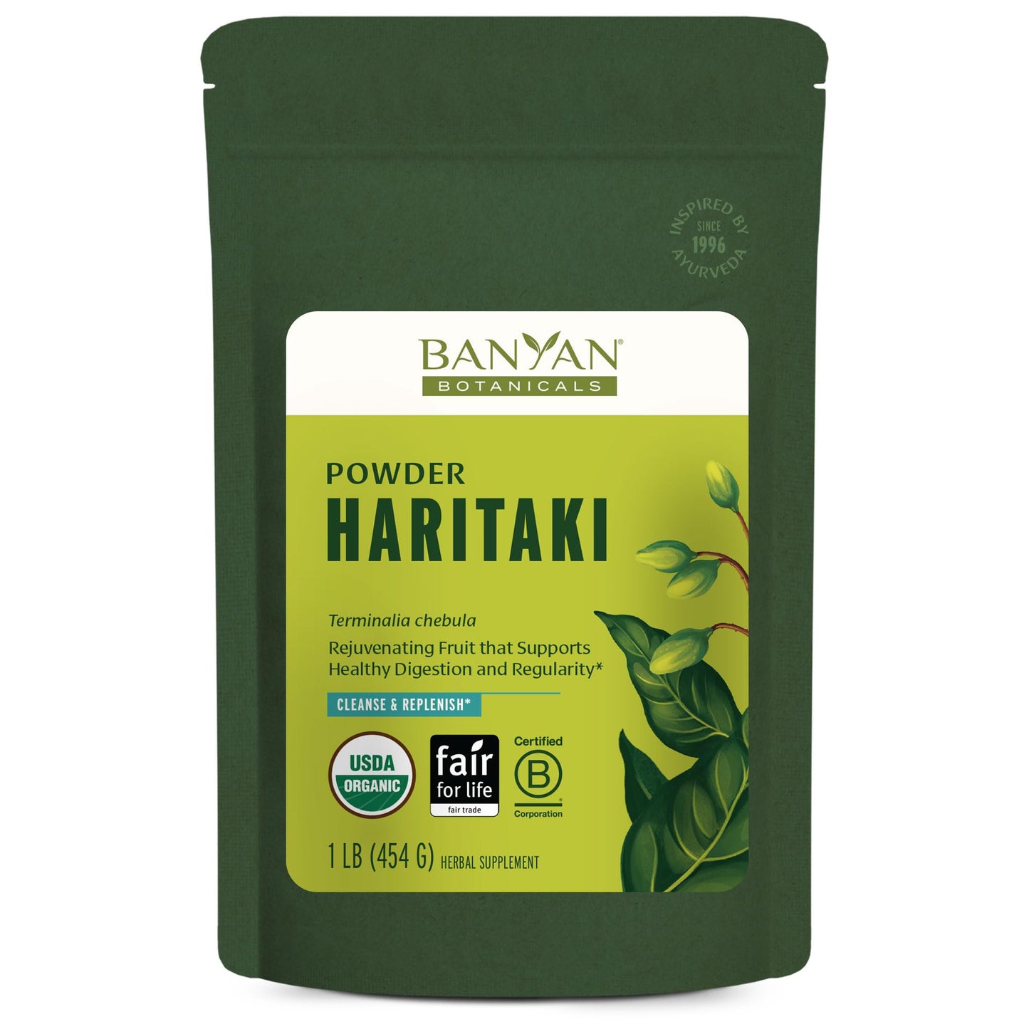 Banyan Botanicals Organic Haritaki Powder 16 Ounce (Pack of 1)