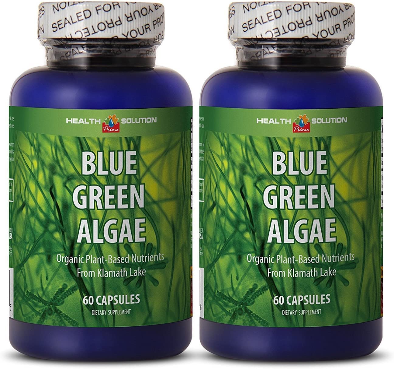 Health Solution Prime Klamath Blue-Green Algae 500mg Capsules, 120 Capsules