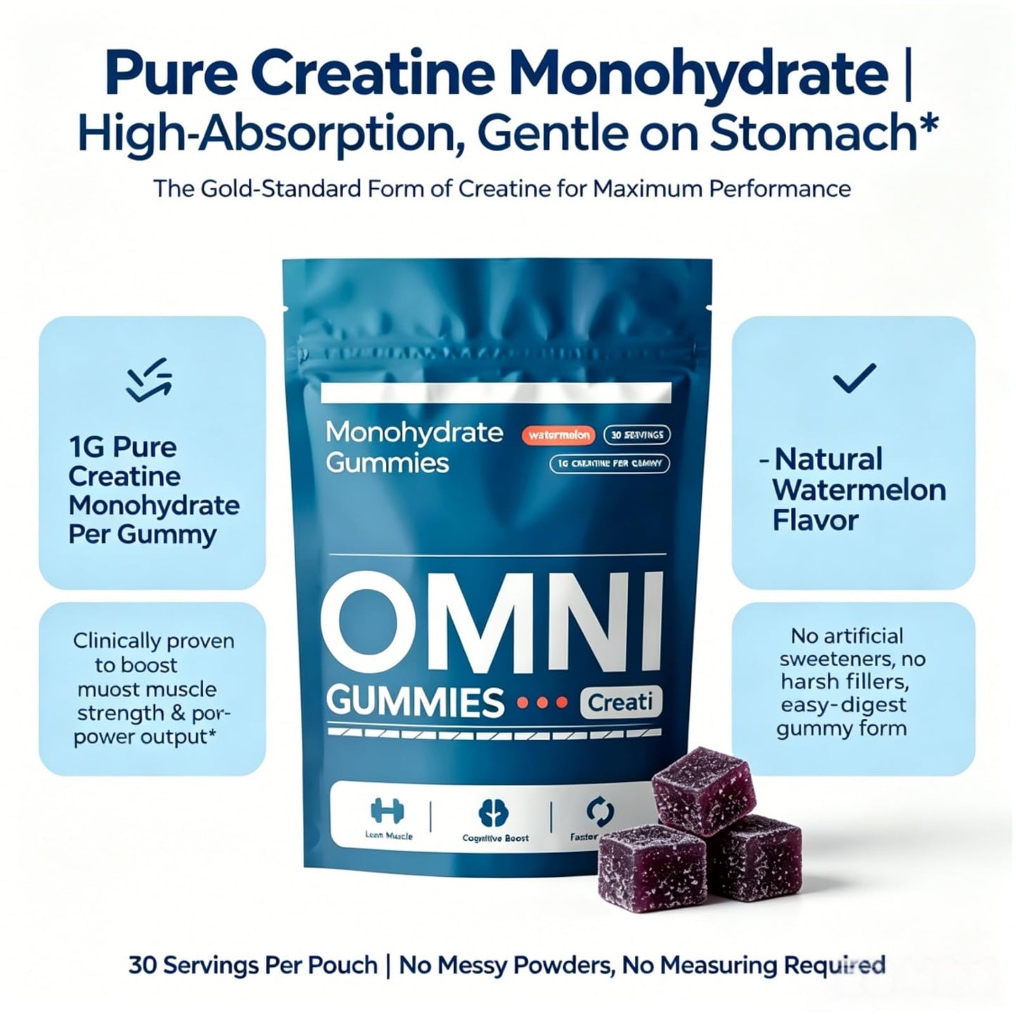 Omni Gummies Creatine Gummy, 30 Count