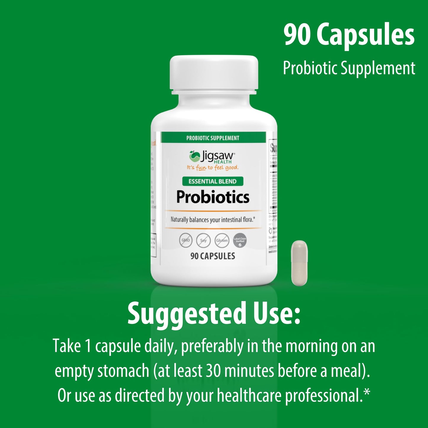 Jigsaw Health Probiotics Essential Blend Capsule 90 Count