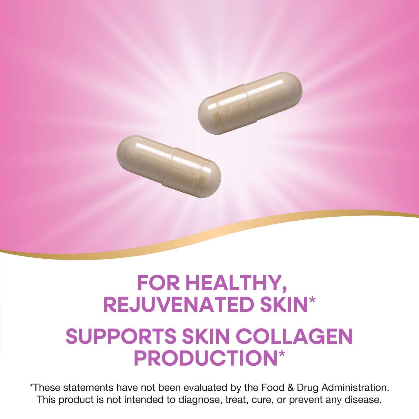 Nature's Way Hydraplenish Unique BioCell Collagen with Hyaluronic Acid, MSM, Supports Healthy Hair, Skin and Nails Capsules, 60 Count