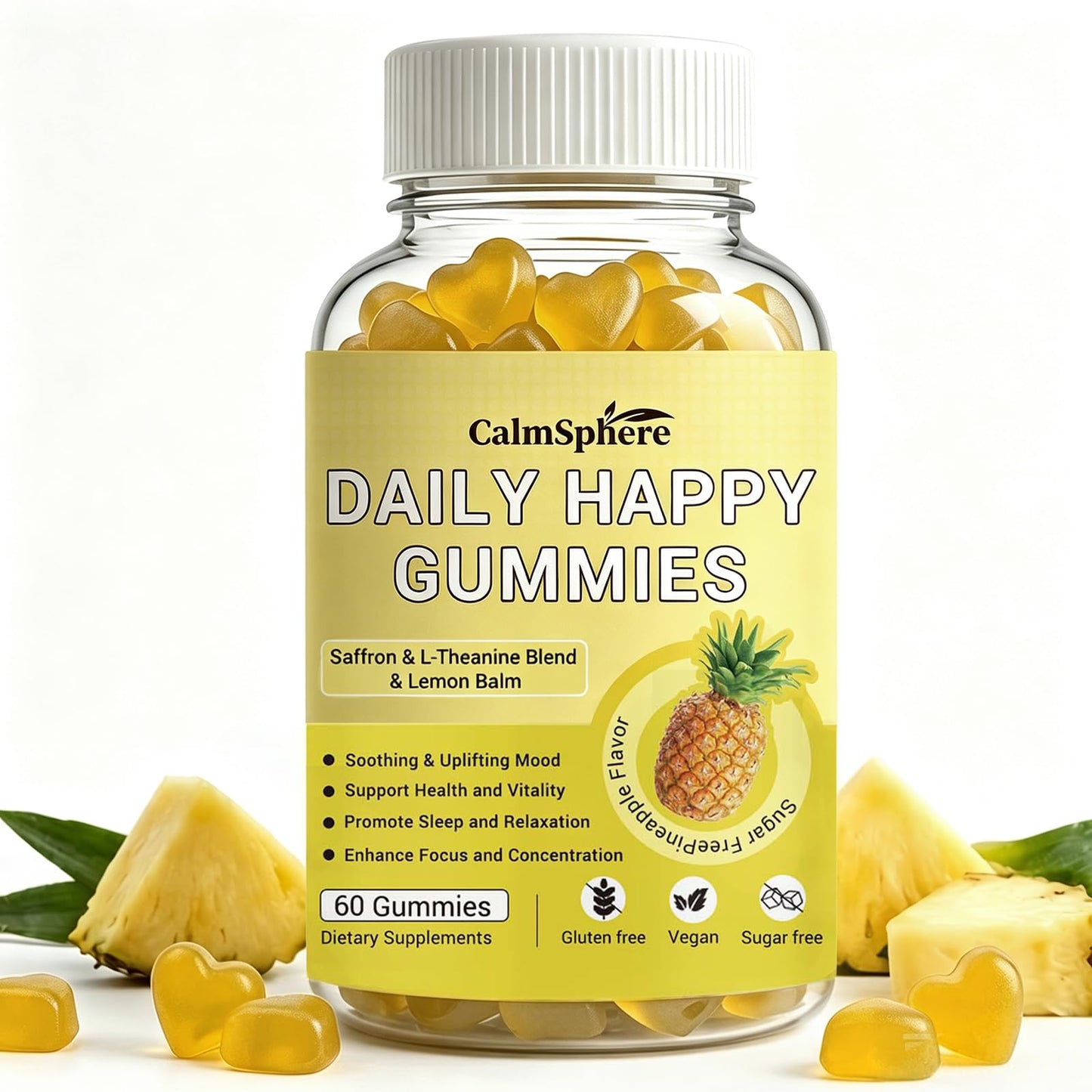 CalmSphere Saffron Gummies Gummy 60 Count
