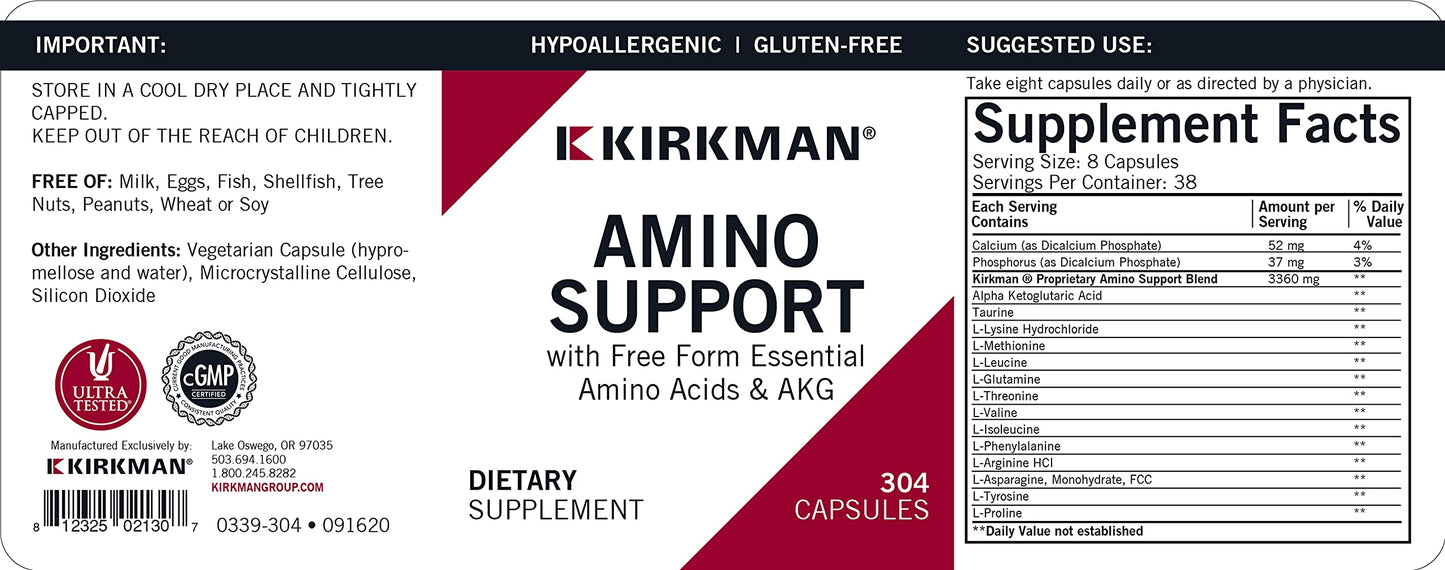 Kirkman Amino Support Capsules 304