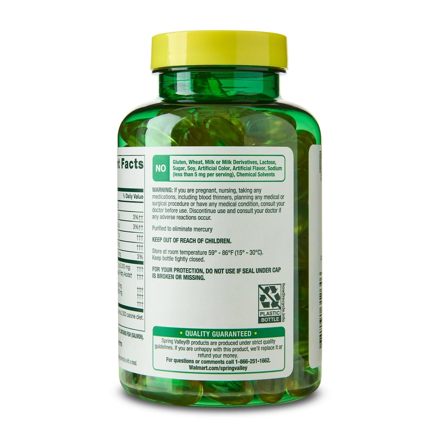 SUREFECT Norwegian Salmon Oil 1000mg Softgels, 120 Count