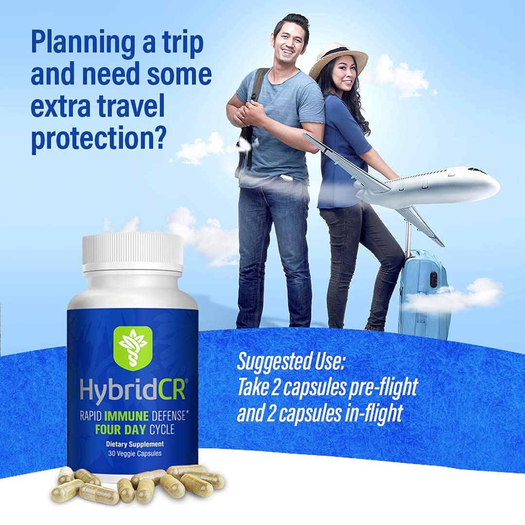 Hybrid Remedies HybridCR Rapid Immunity Supplement Capsules 30 Count