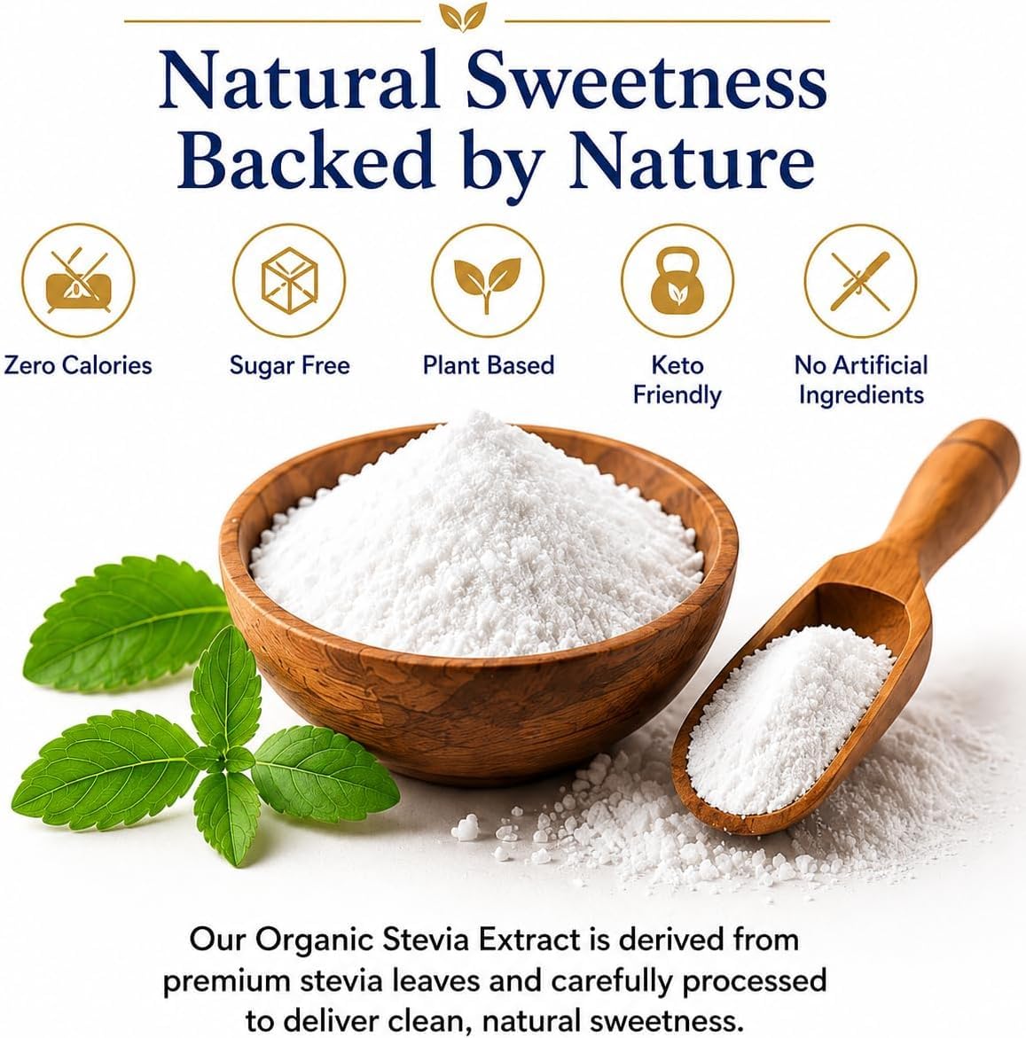 WildSap Emeralds Organic Stevia Powder 19.2 Ounce
