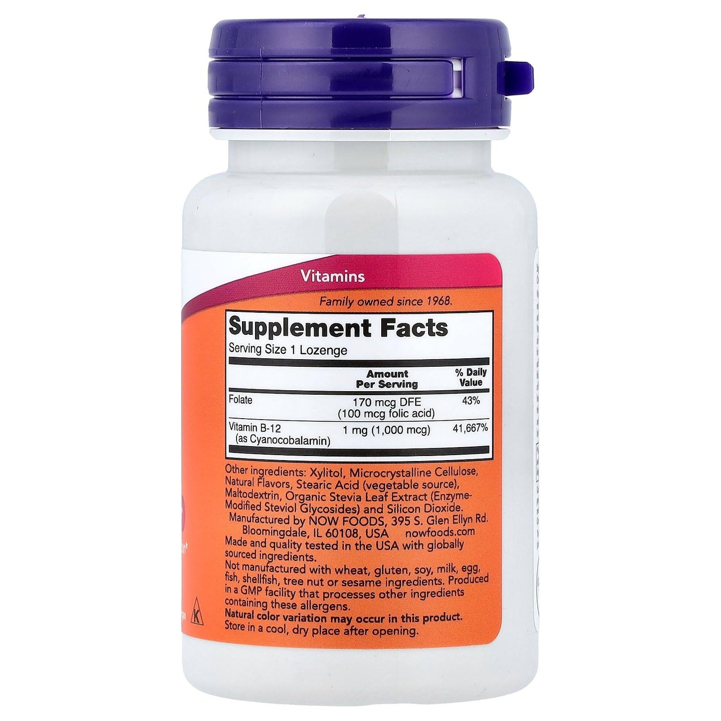 NOW Foods B-12 Lozenges 100