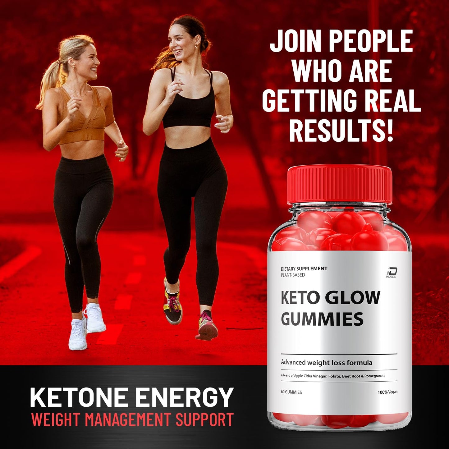 Indelo Keto Glow Gummies, 60 Gummies