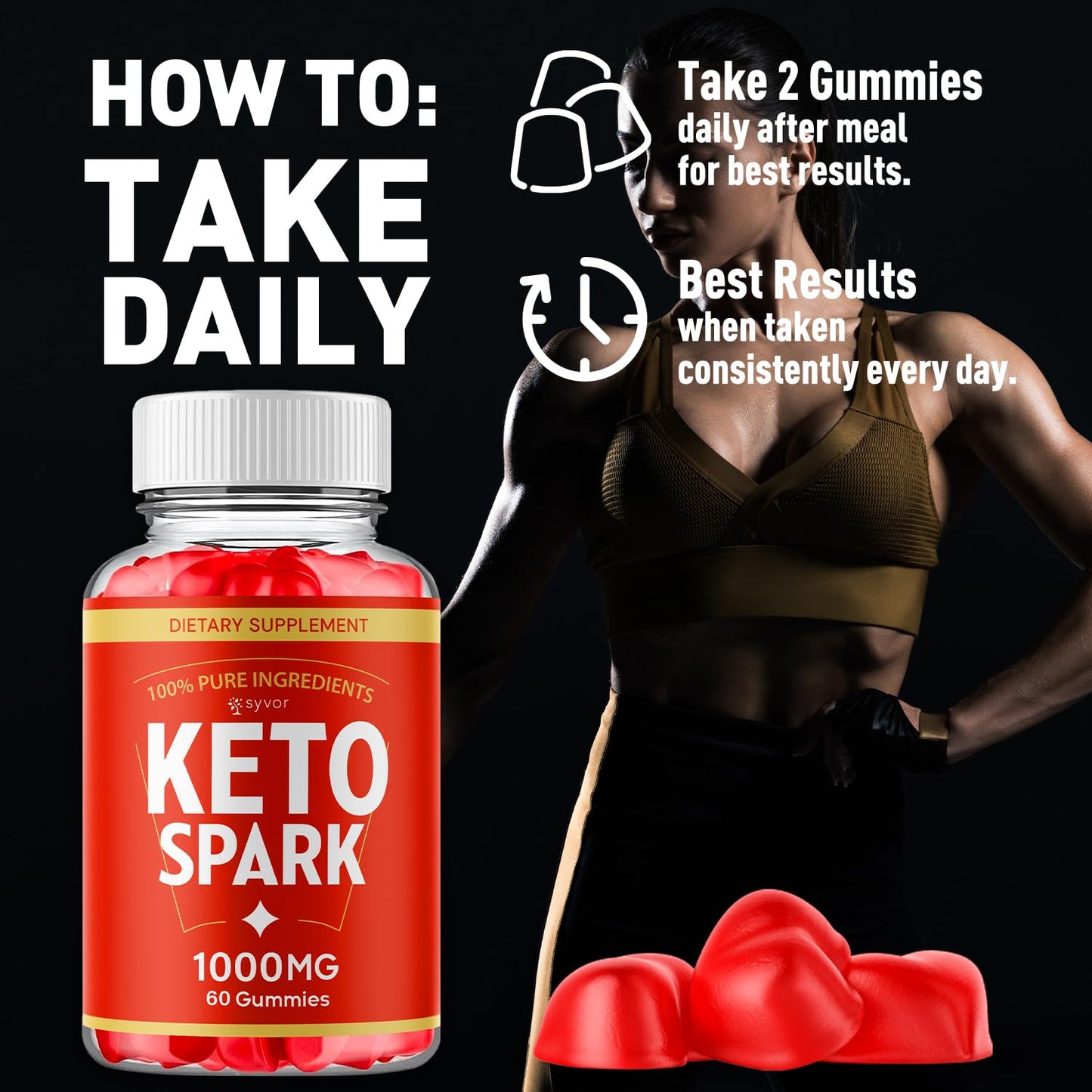 Syvor Keto Spark Gummies 180 Gummies