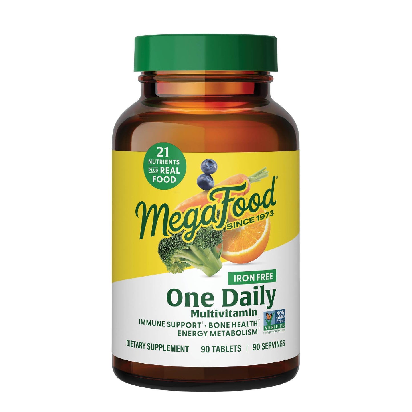 MegaFood One Daily Iron Free Multivitamin Tablets, 90 Tablets