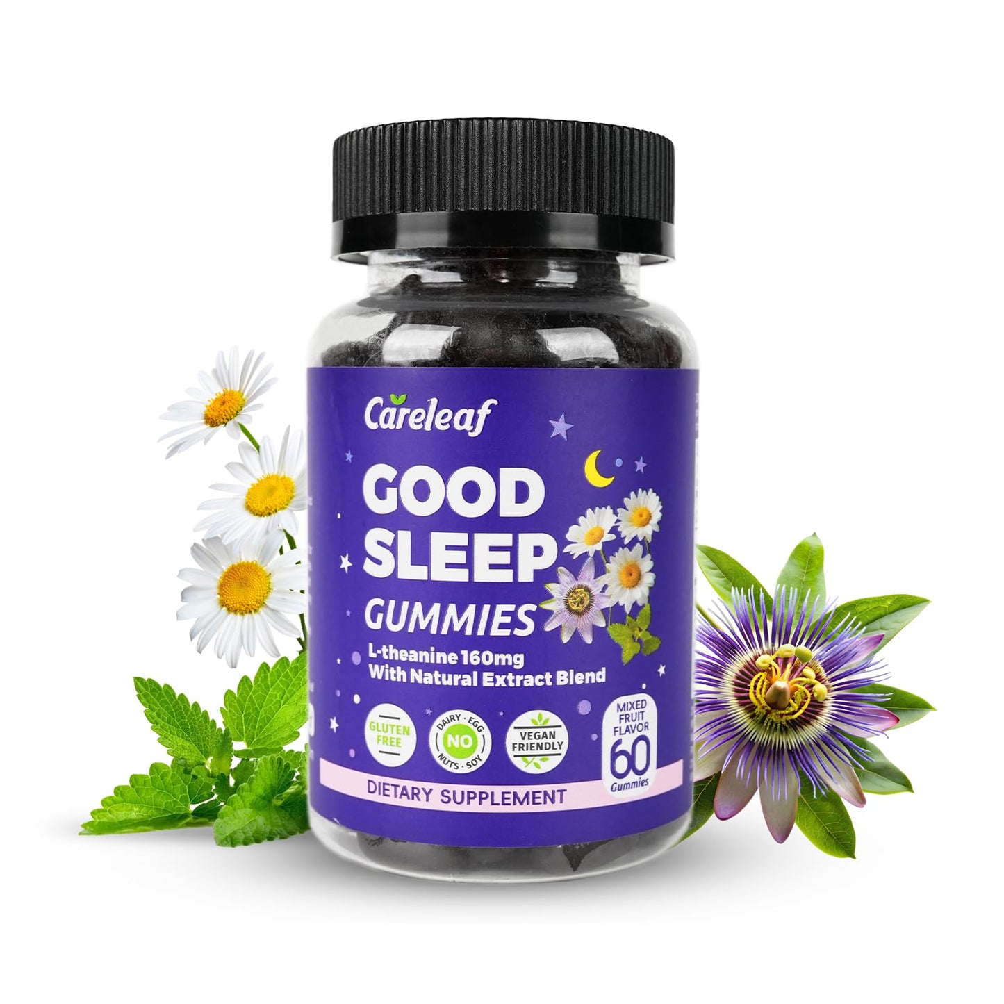 careleaf Sleep Gummies No Melatonin 60 Gummies