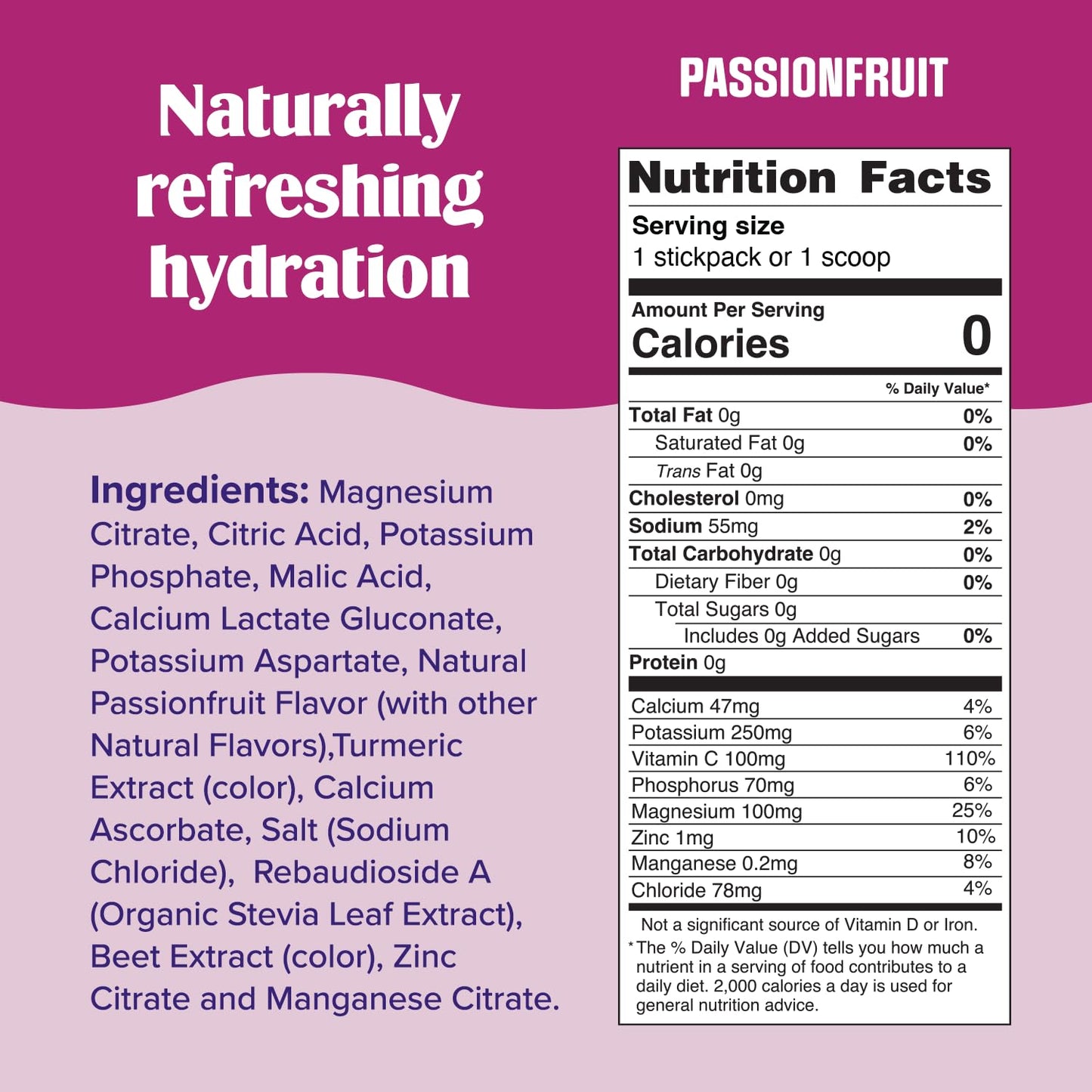 Ultima Replenisher Passionfruit Electrolytes Powder 3.8 Ounce