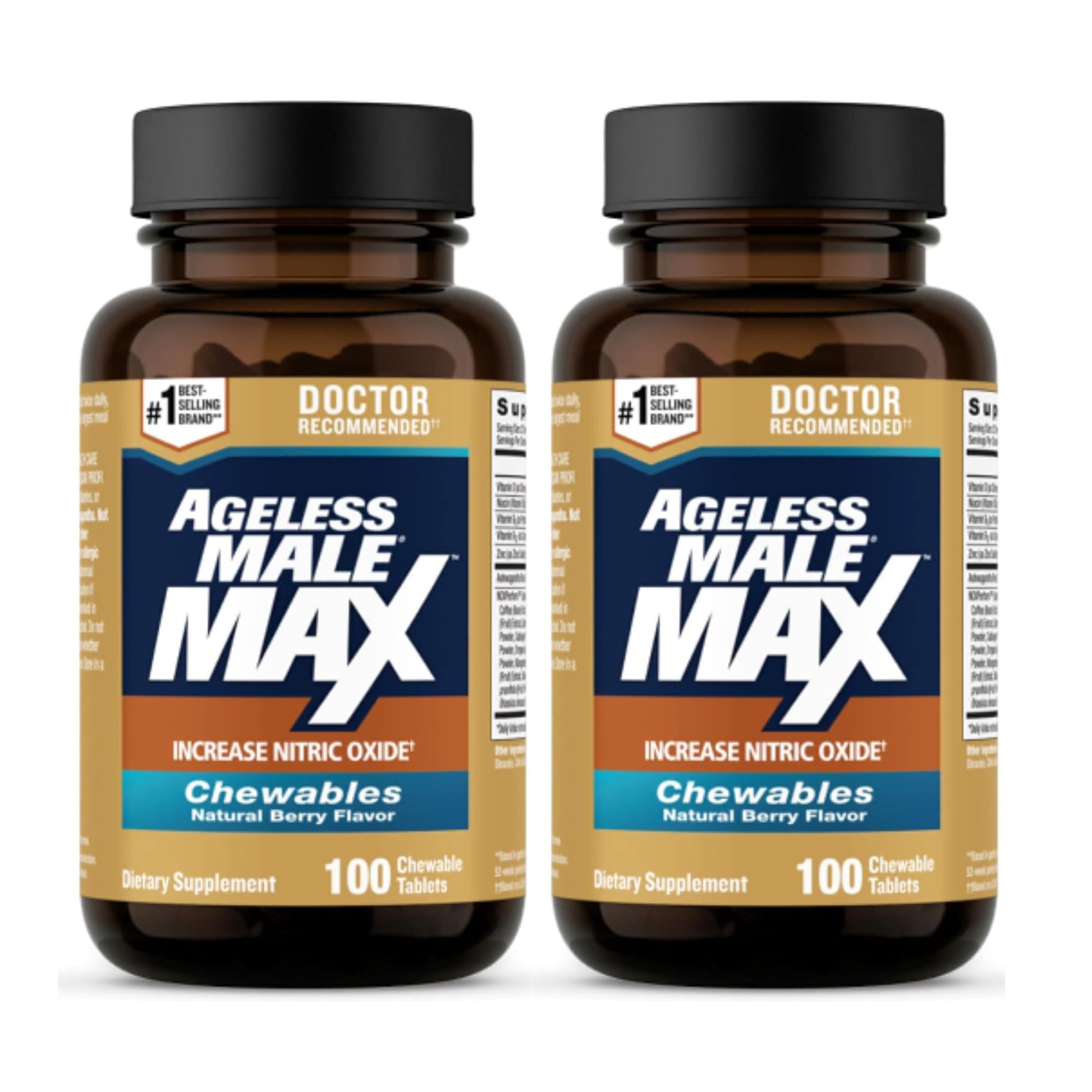 Ageless Male Max Chewable Nitric Oxide Booster - 200 Count