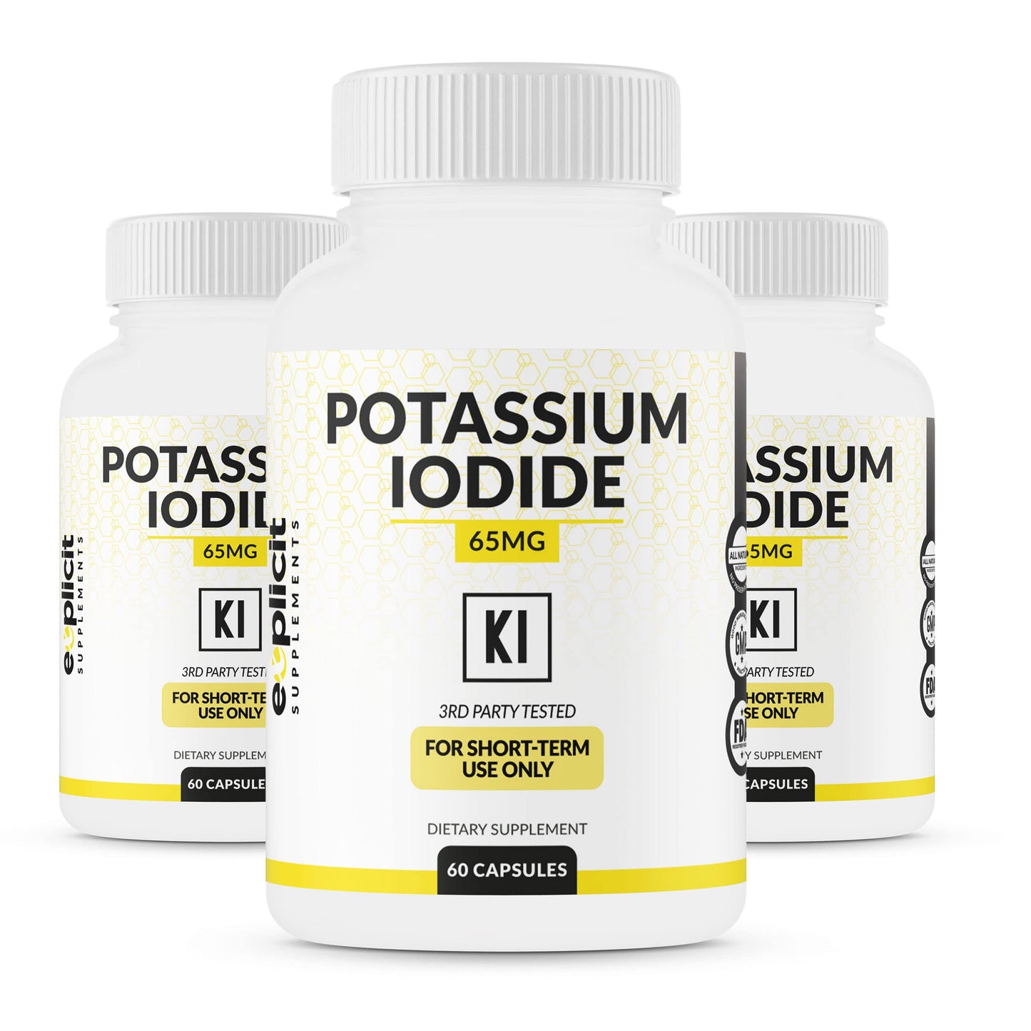 eXplicit Supplements Potassium Iodide Capsule 65mg - 180 Capsules