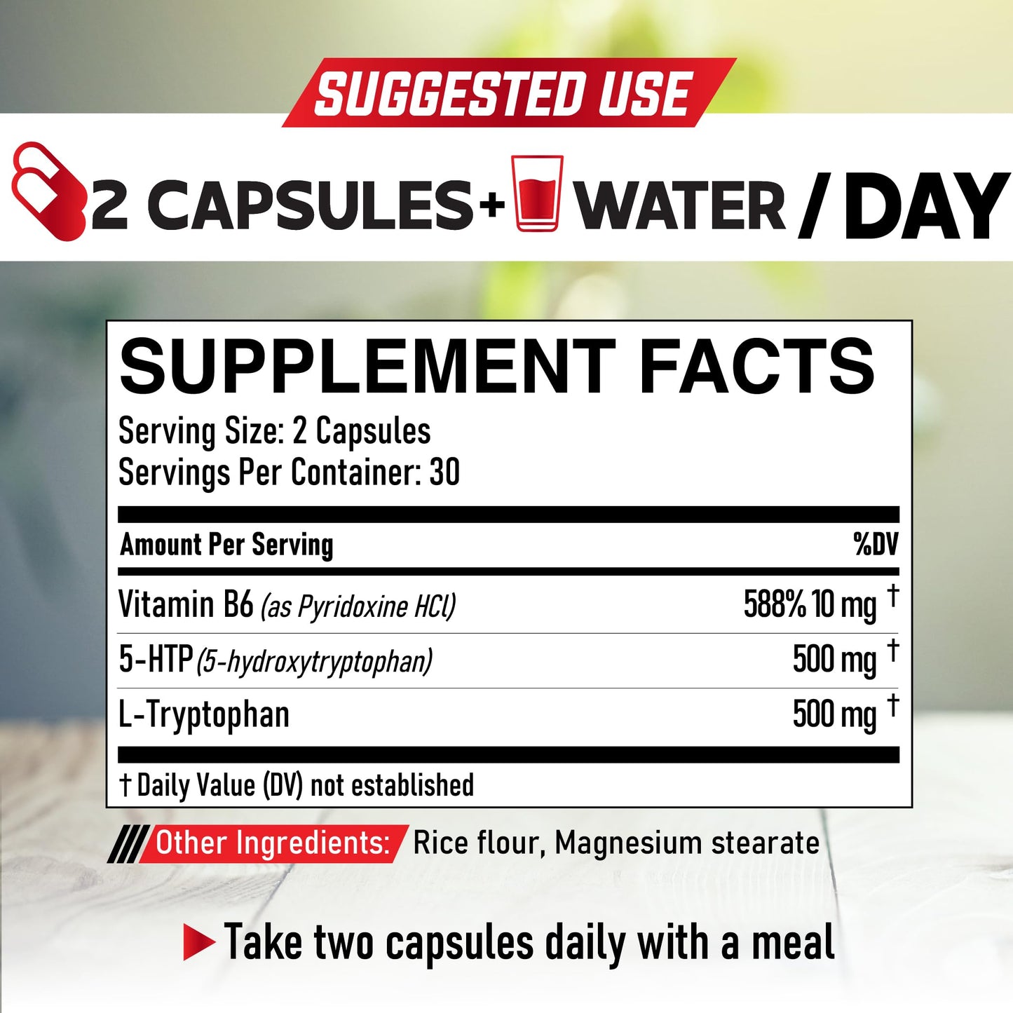 DEDICAD 5 HTP Supplement 1010mg Capsules 60 Count