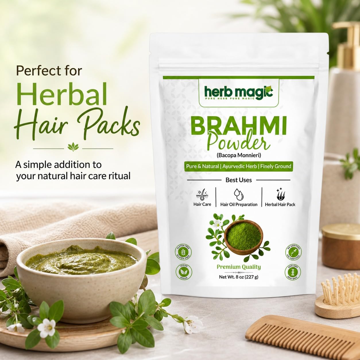 Herb Magic Brahmi Powder 8 oz (227 g)