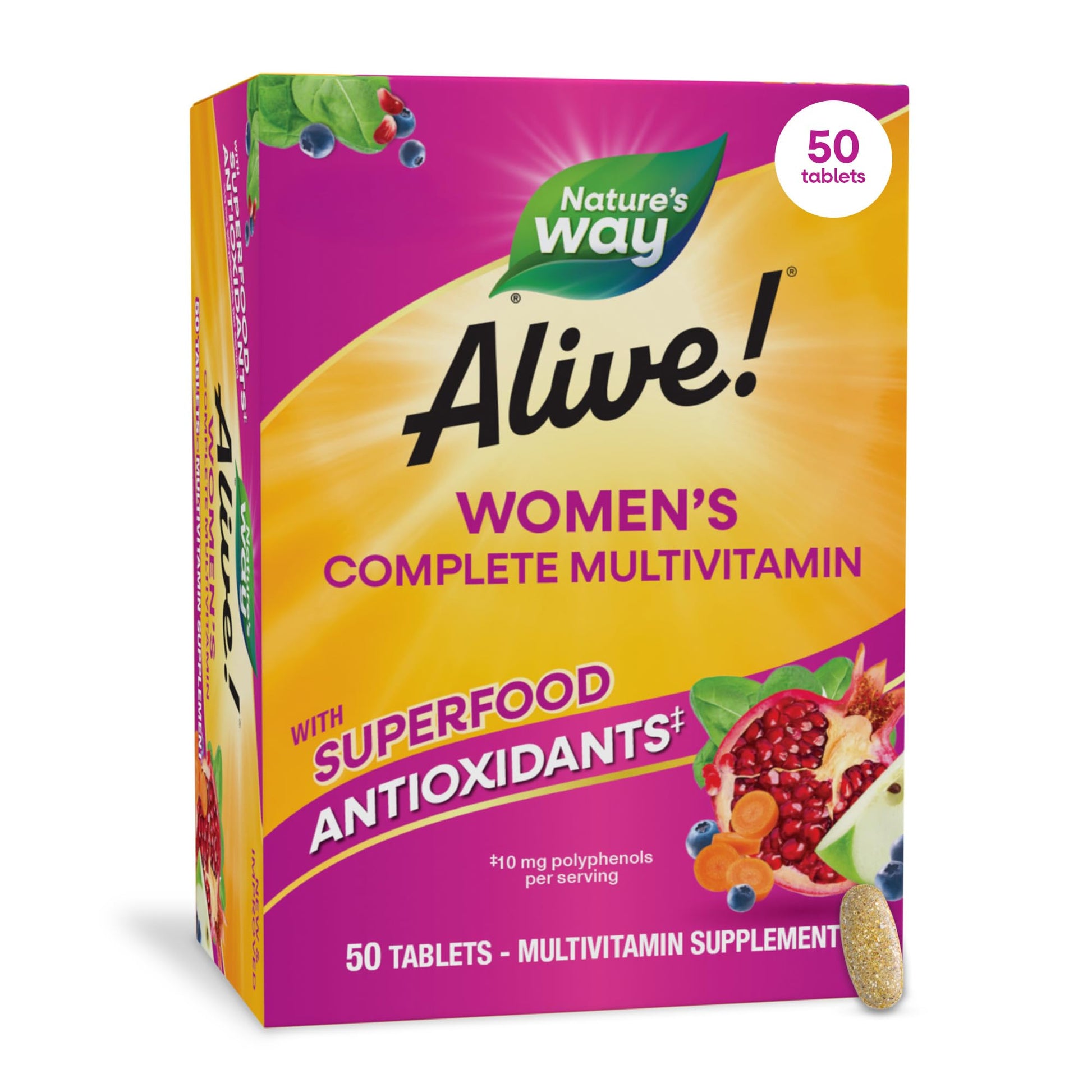 Nature's Way Alive! Complete Multivitamin for Women Tablet, 50 Count