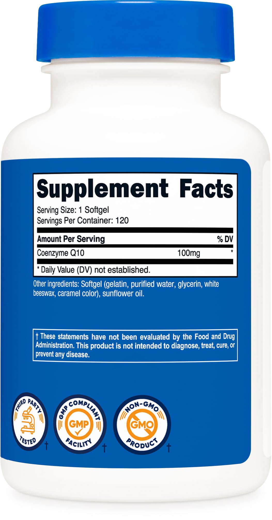 Nutricost CoQ10 Softgel 120 Count