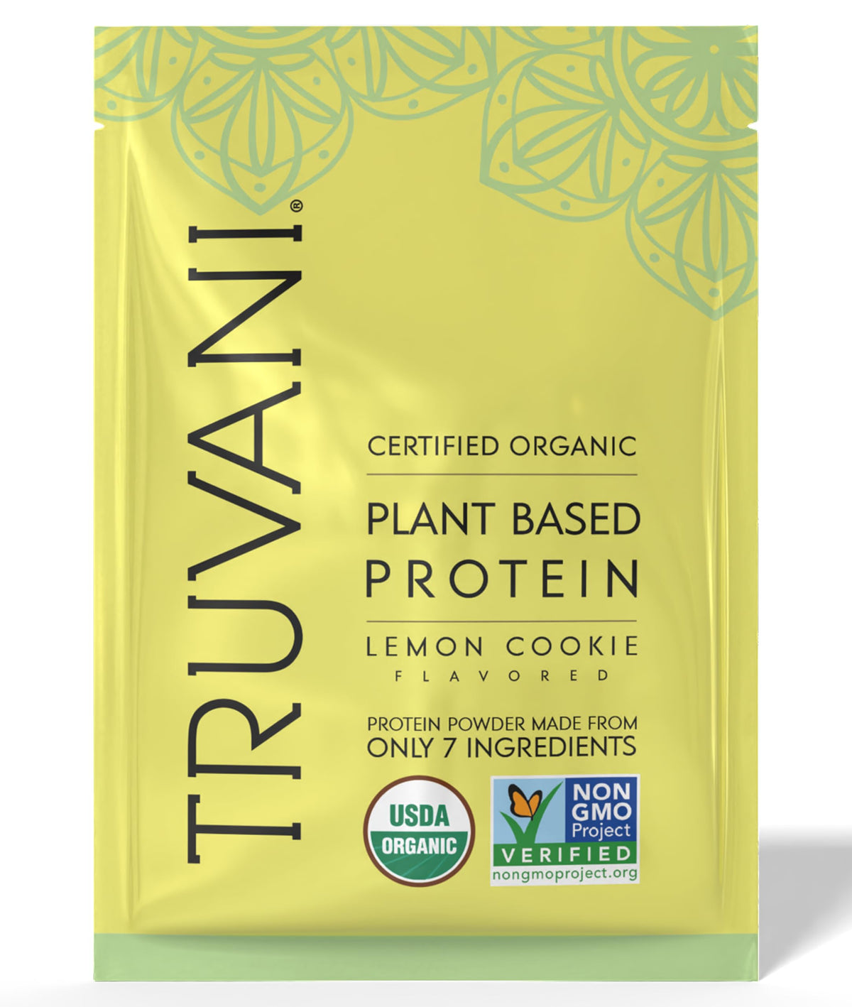 Truvani Organic Plant Based Protein Powder | Lemon Cookie | 1 Serving