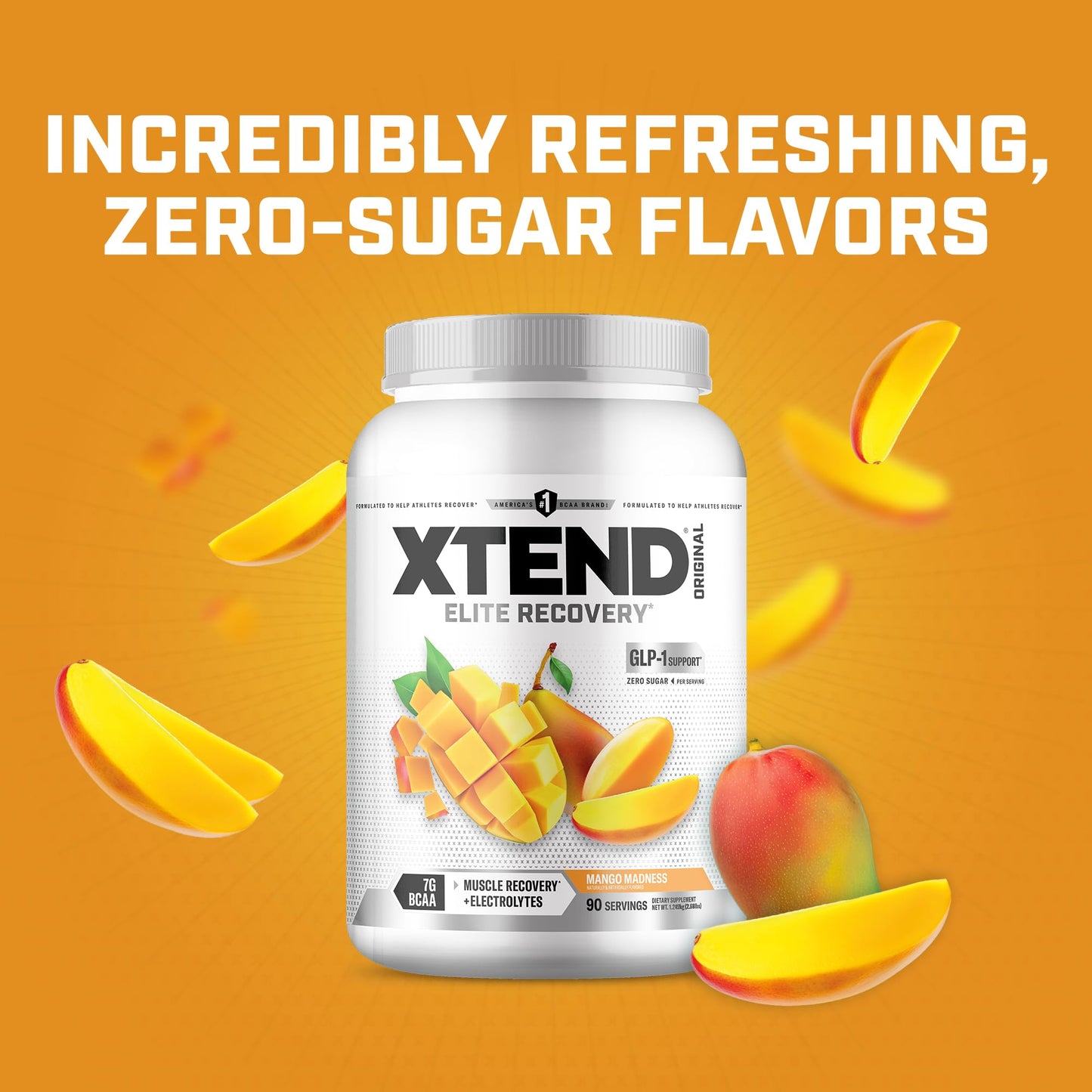 Xtend Original BCAA Powder Mango Madness, 90 Servings