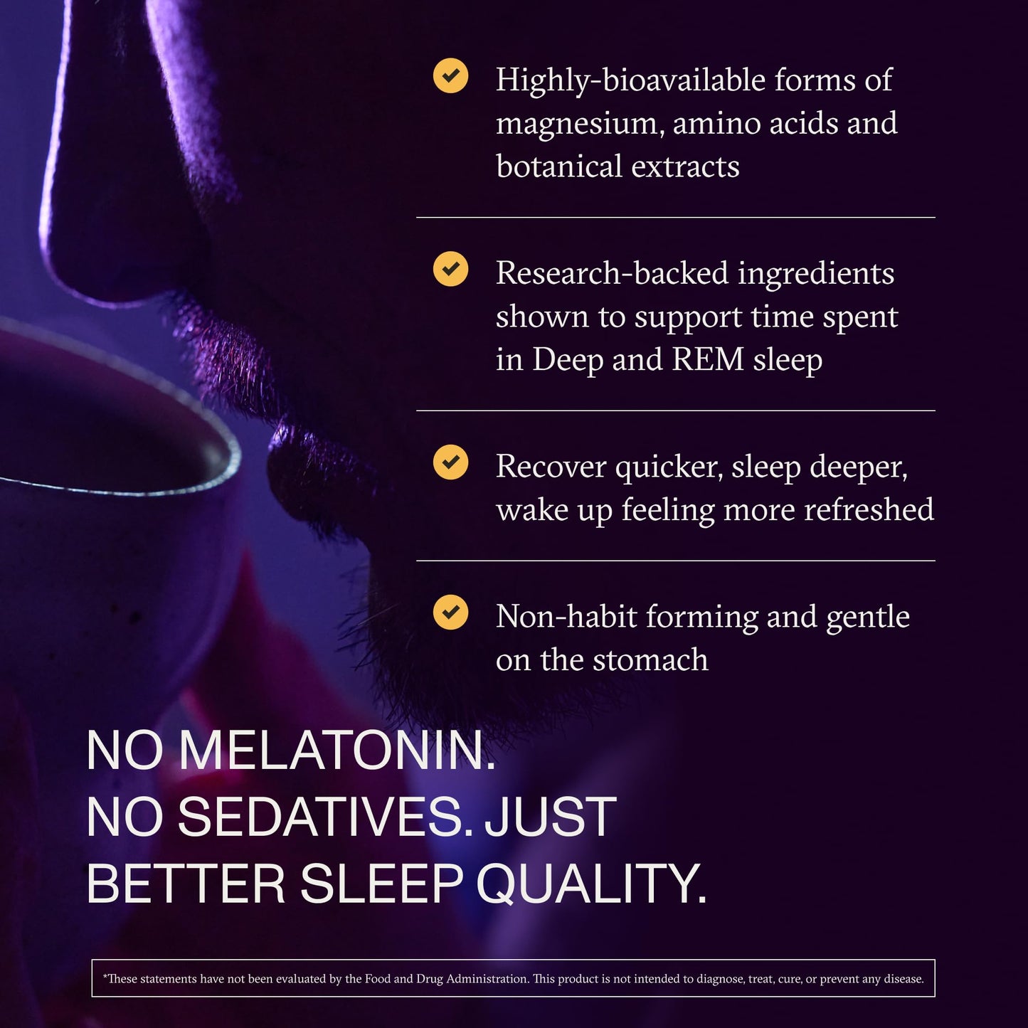 Synchro Rest Sleep Supplement Magnesium L-Threonate Powder with L-Theanine, Glycine, Lemon Balm Extract & Apigenin, 7.41 Ounce
