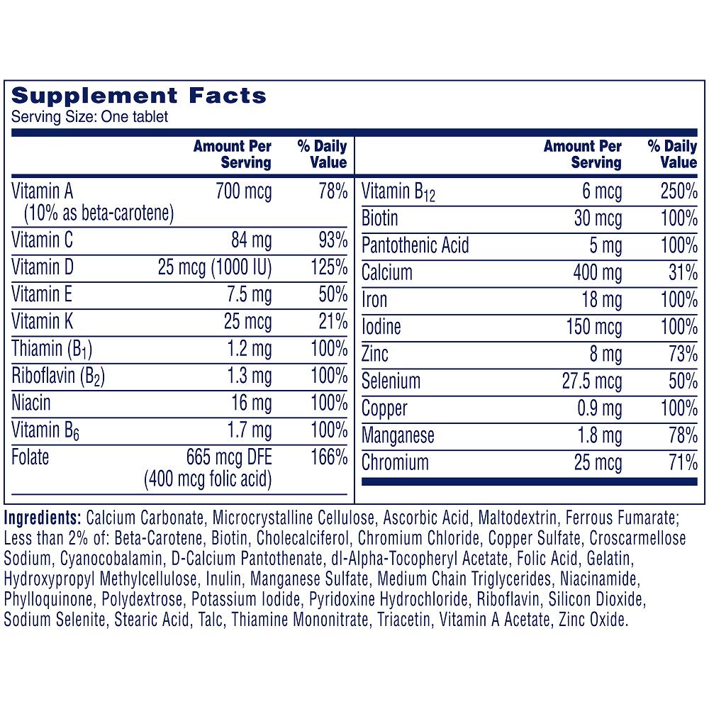 ONE A DAY Women's Multivitamin Tablets, 250 Count