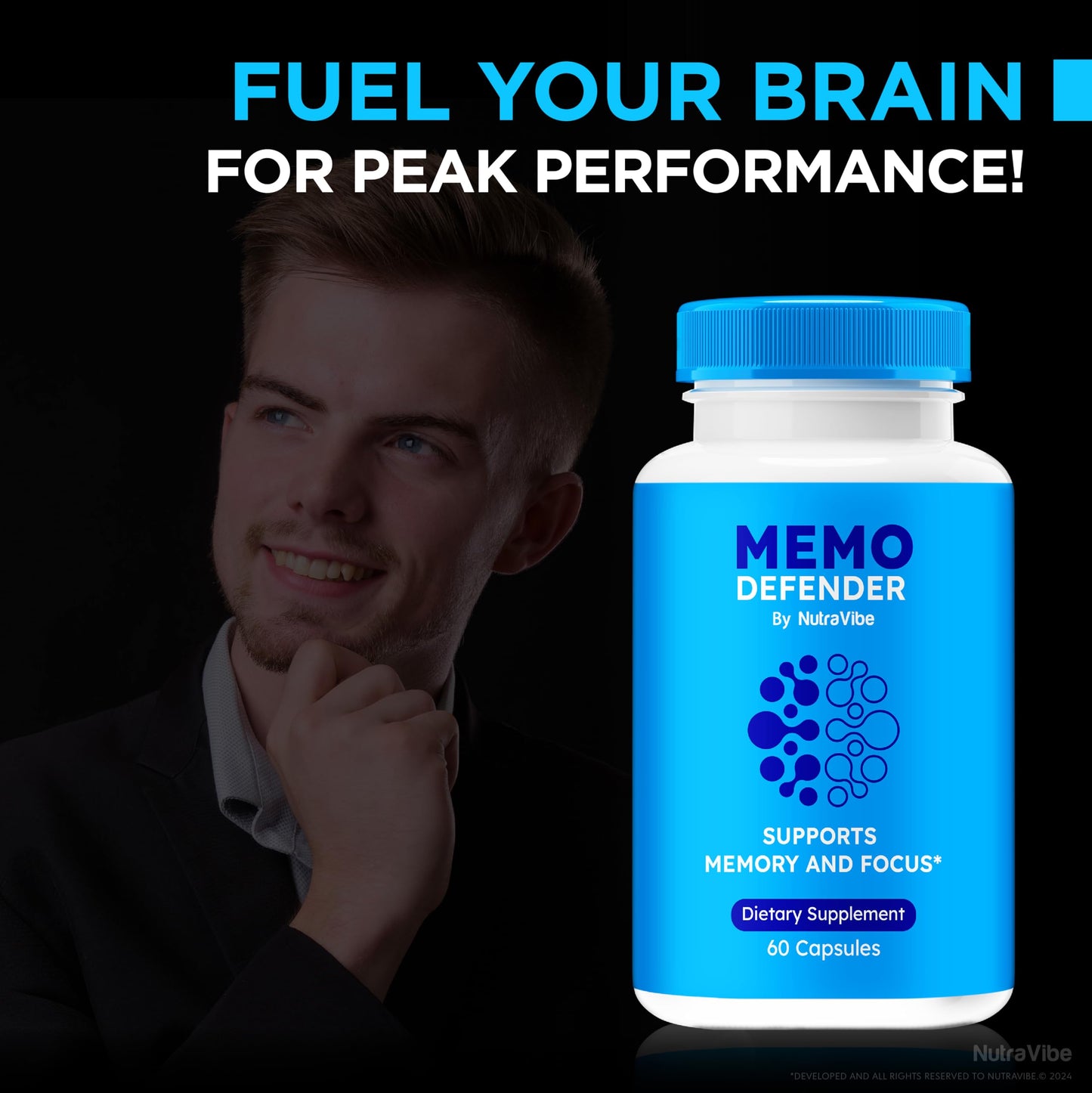 NutraVibe Memo Defender Capsules 180 Capsules