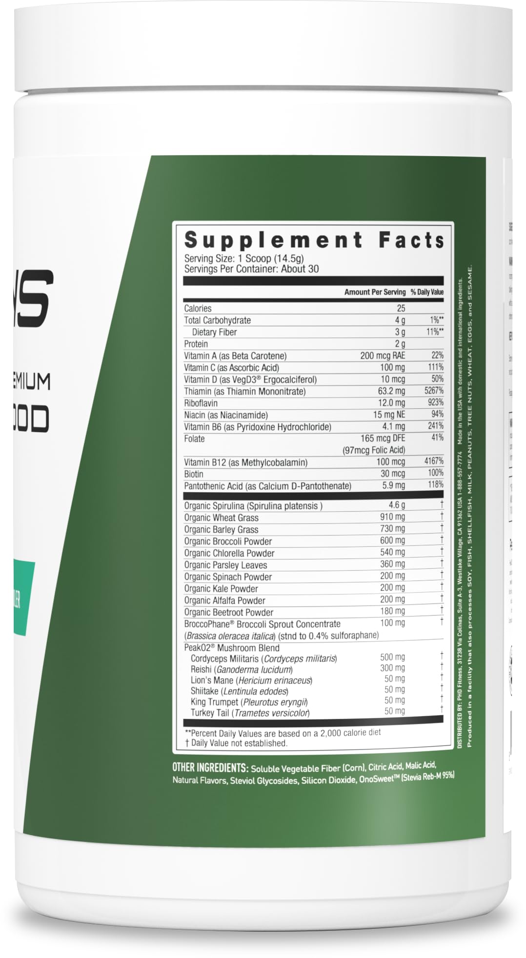 JYM Supplement Science Greens Super Food Powder 15.6 Ounce