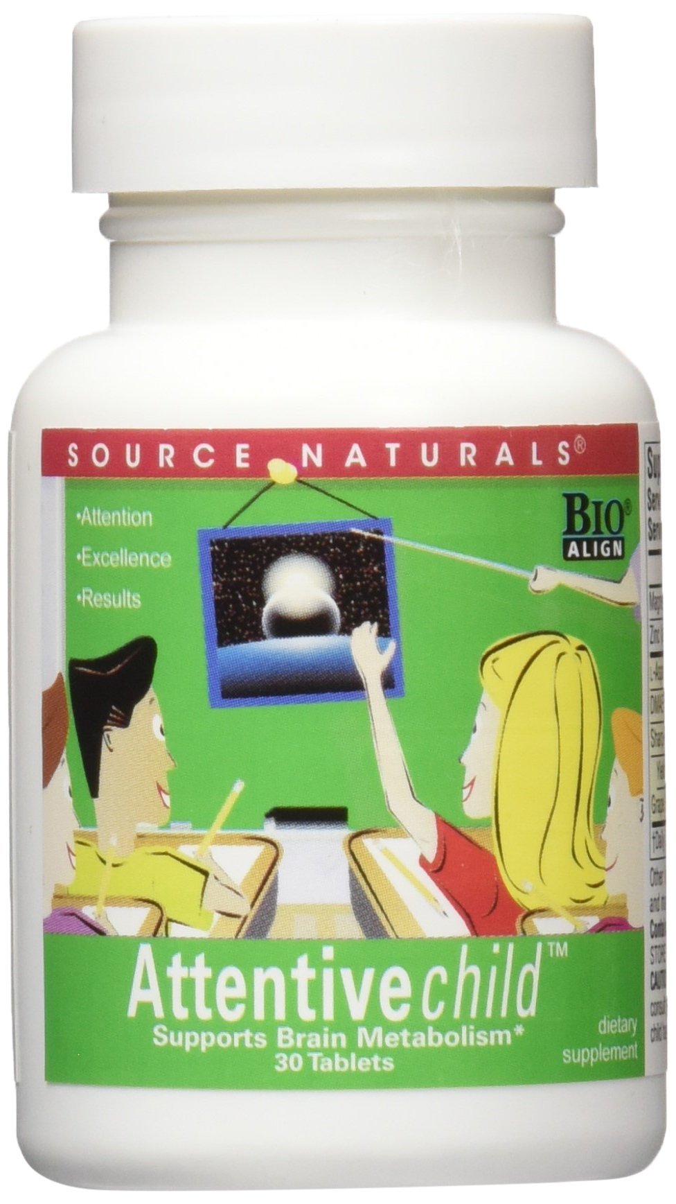 Source Naturals Attentive Child 30 Tablets
