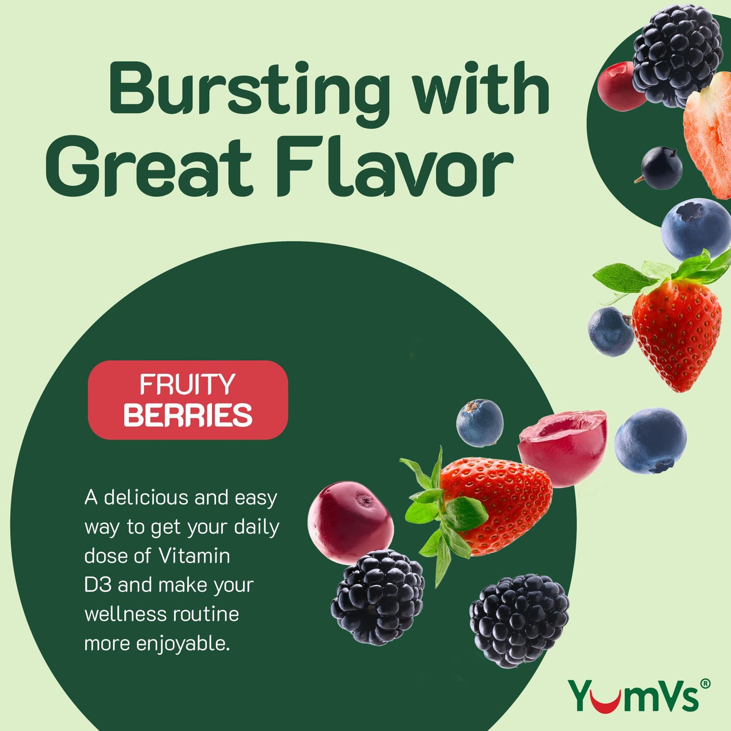 YUM-V'S Vitamin D3 Gummies 60 Count