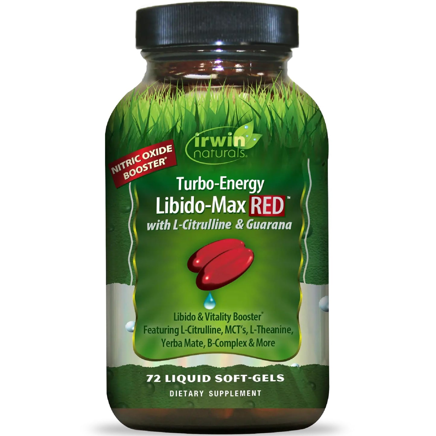 Irwin Naturals Turbo-Energy Libido-Max RED L-Citrulline 72 Softgels